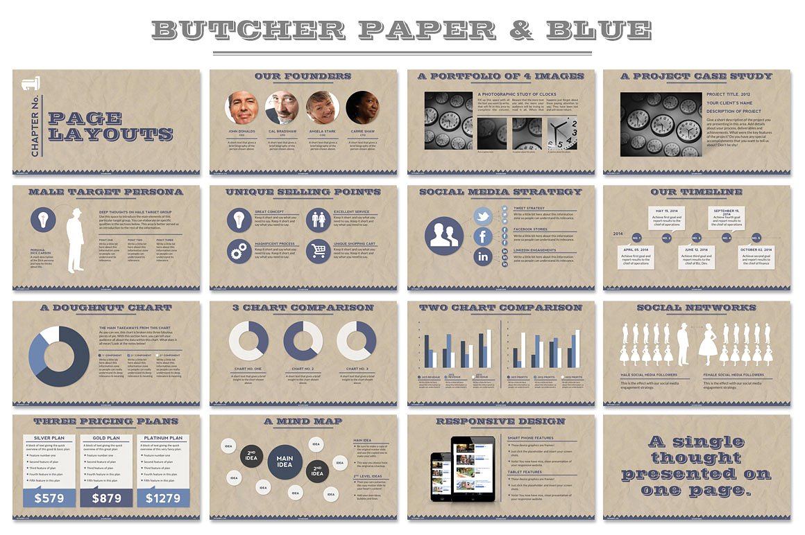 Butcher Paper Powerpoint Templ