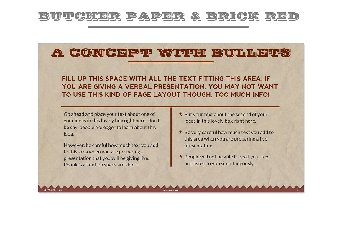 Butcher Paper Powerpoint Templ