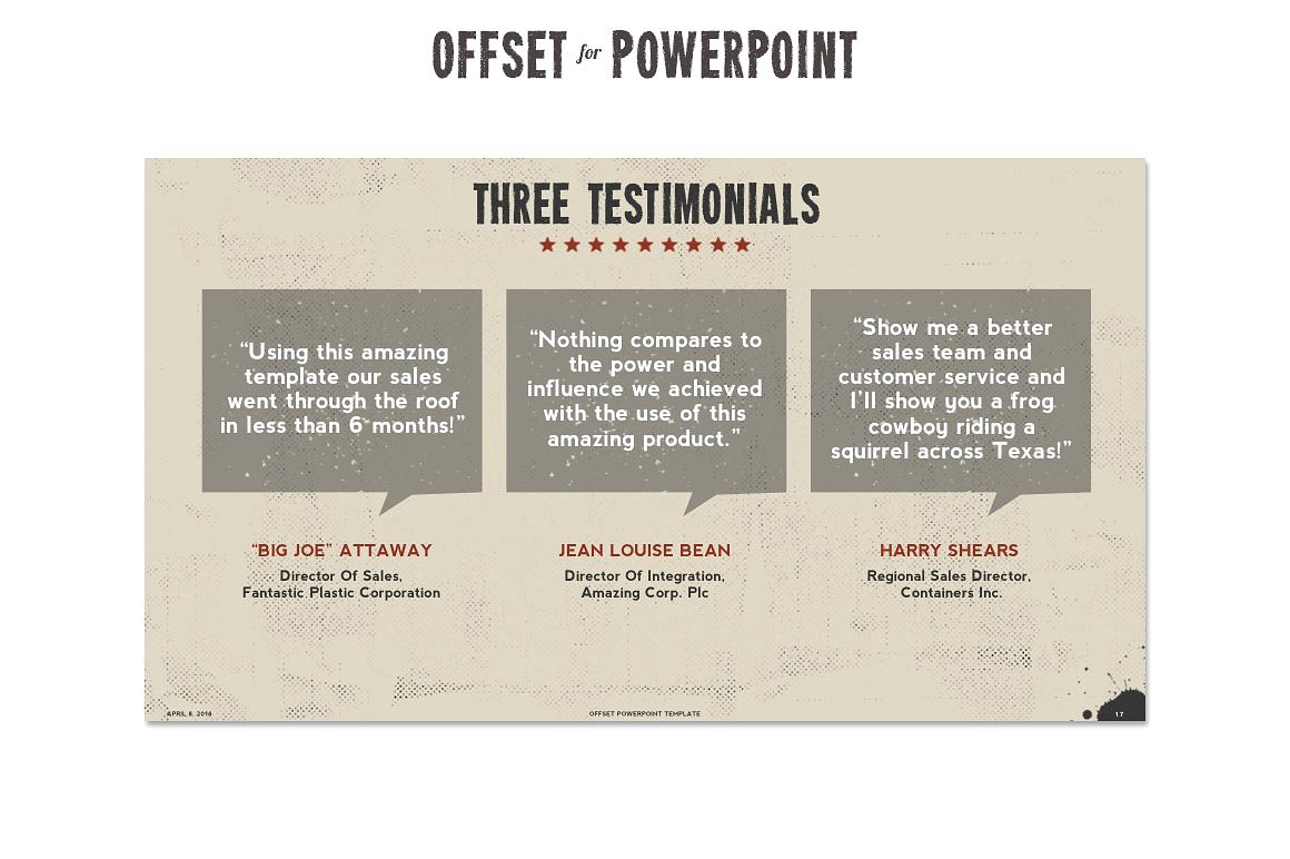 Offset Powerpoint Template