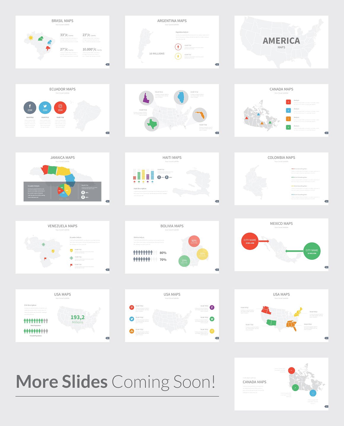 Maps Infographics Slides