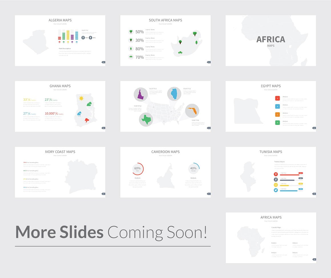 Maps Infographics Slides