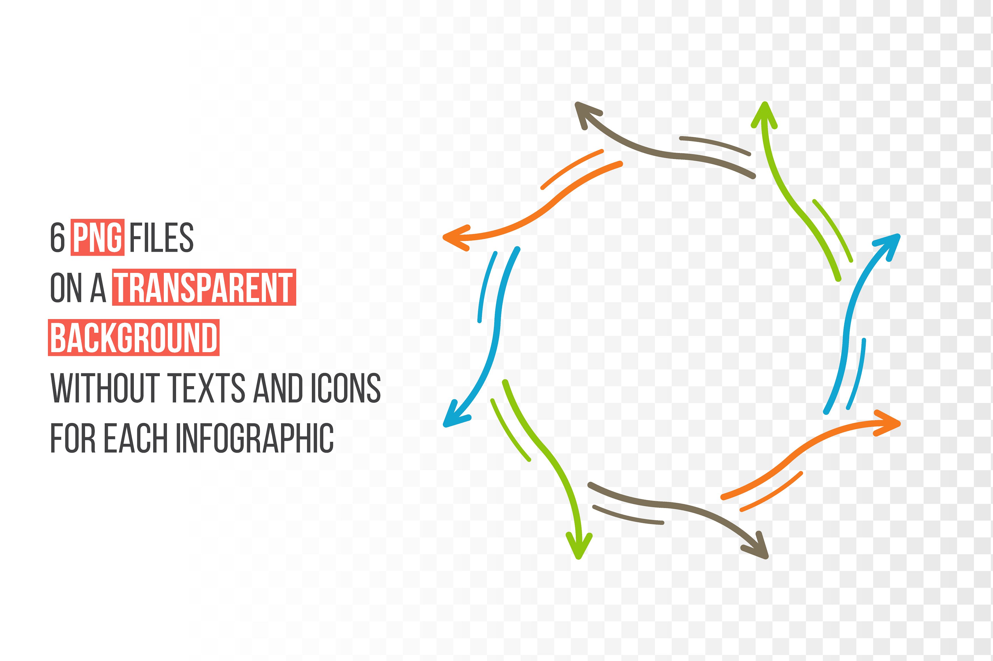 Line flat elements for infogra