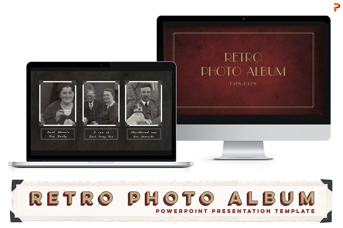 Retro Photo Album PPT Template