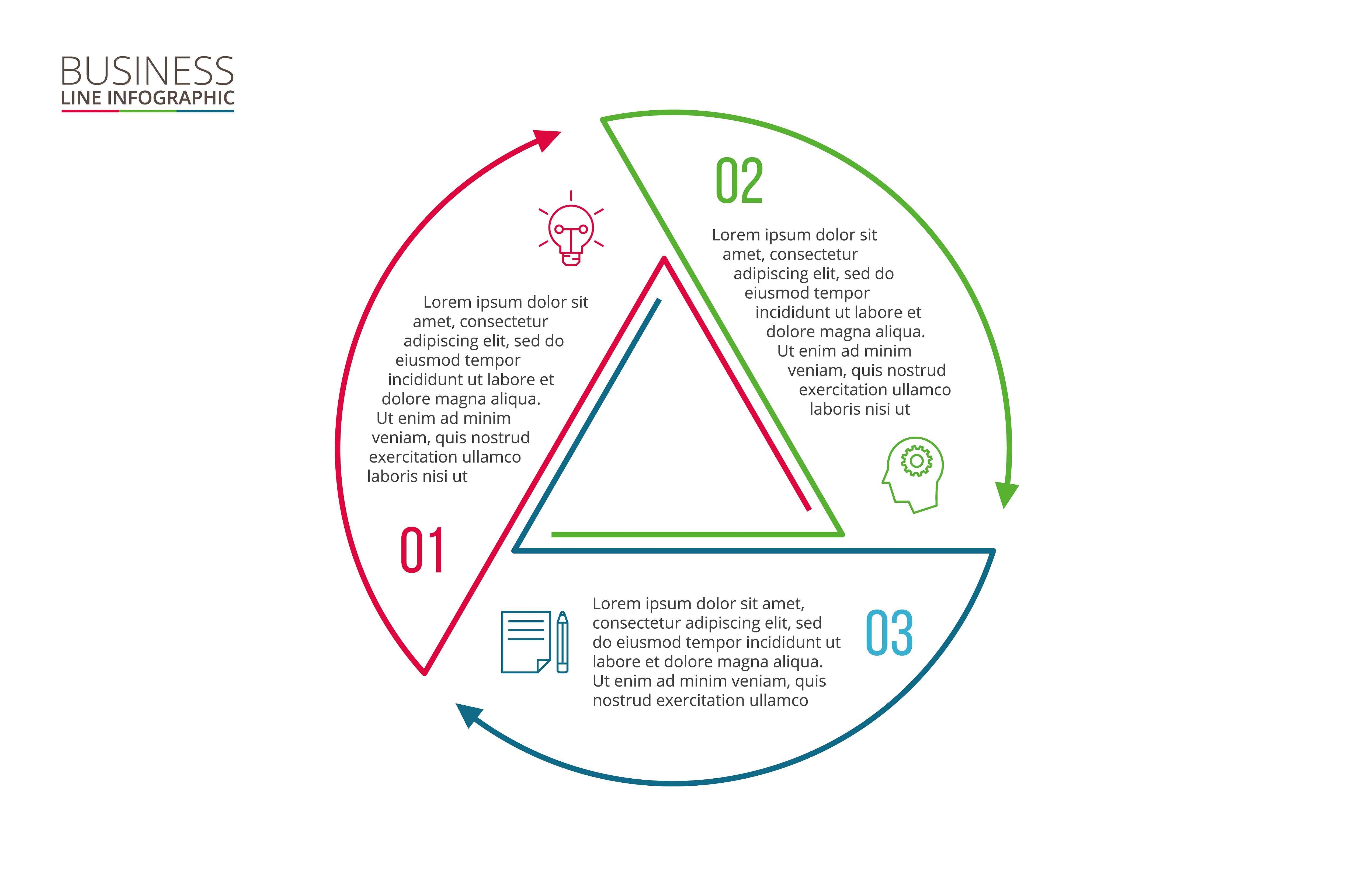 Linear elements for infographi