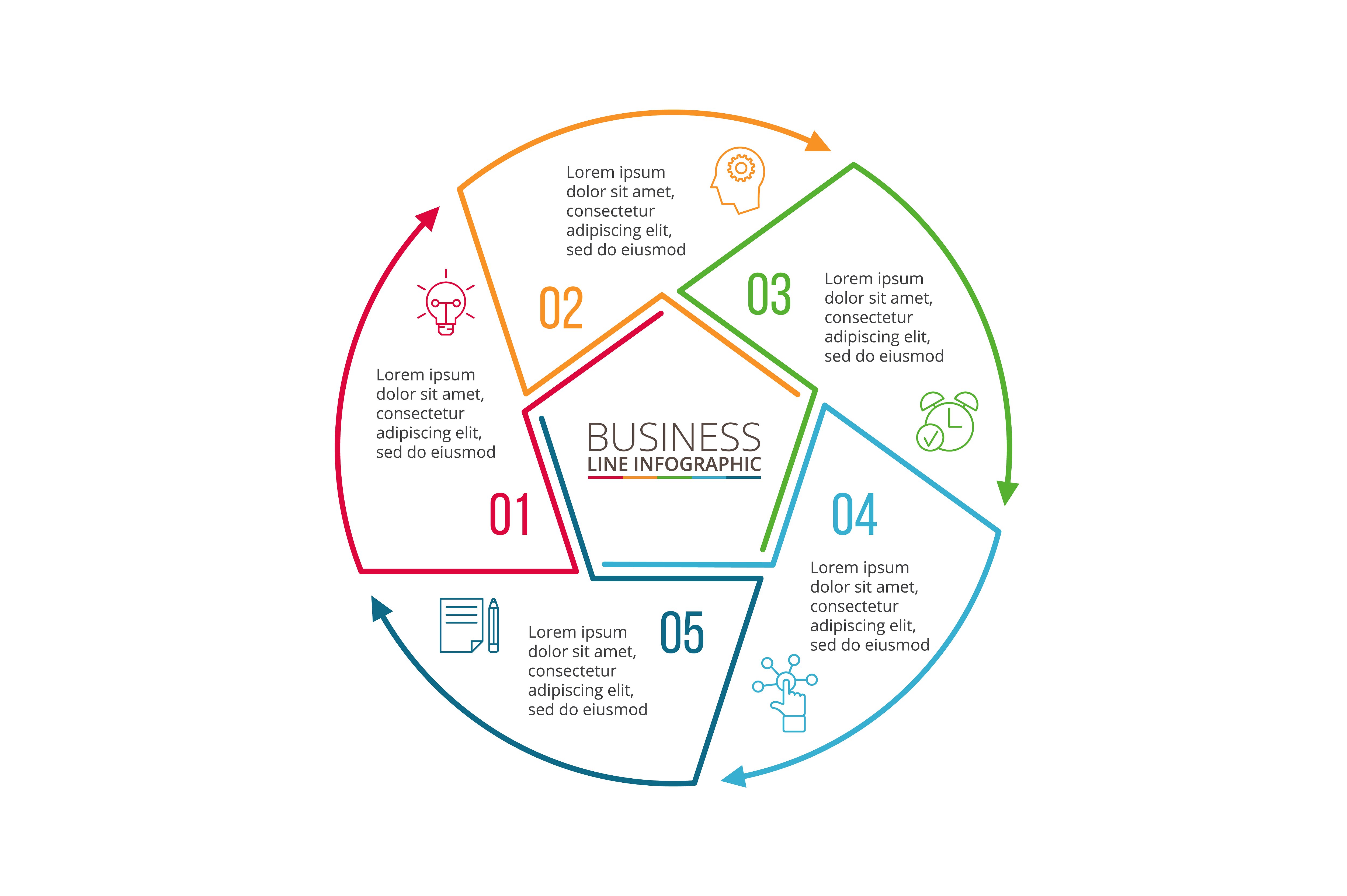 Linear elements for infographi