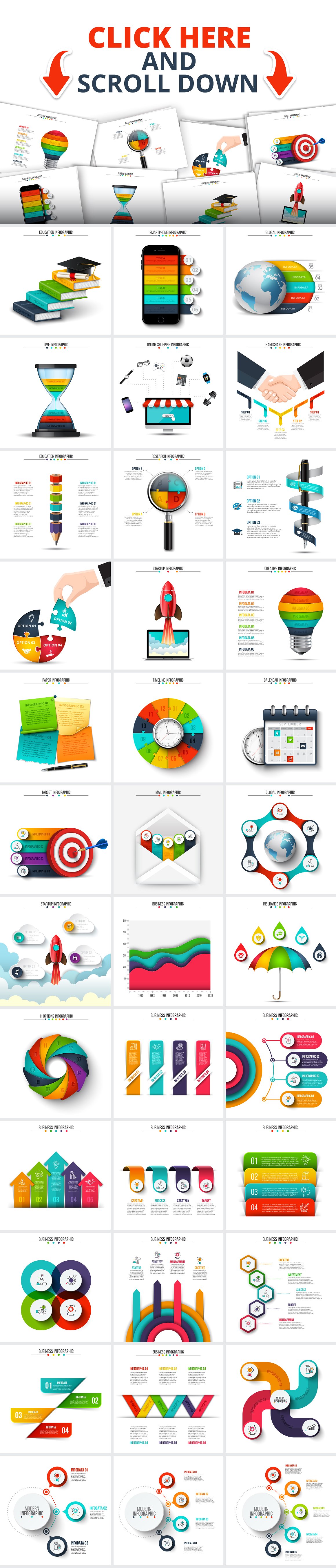 Unique infographic templates