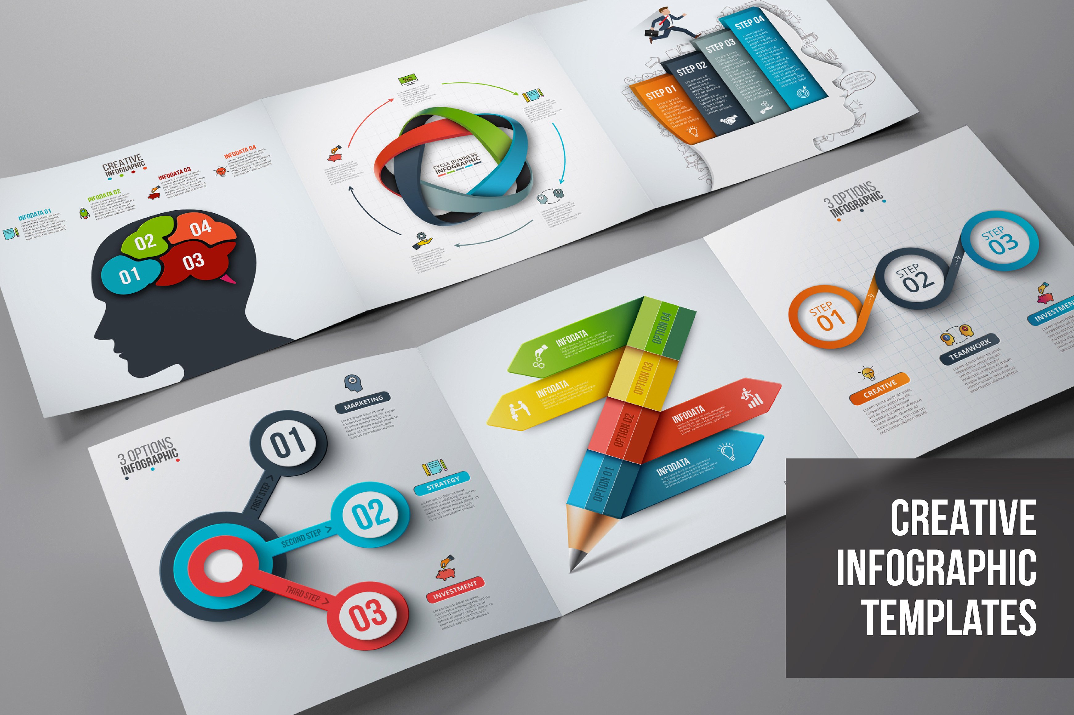 Business infographic diagrams