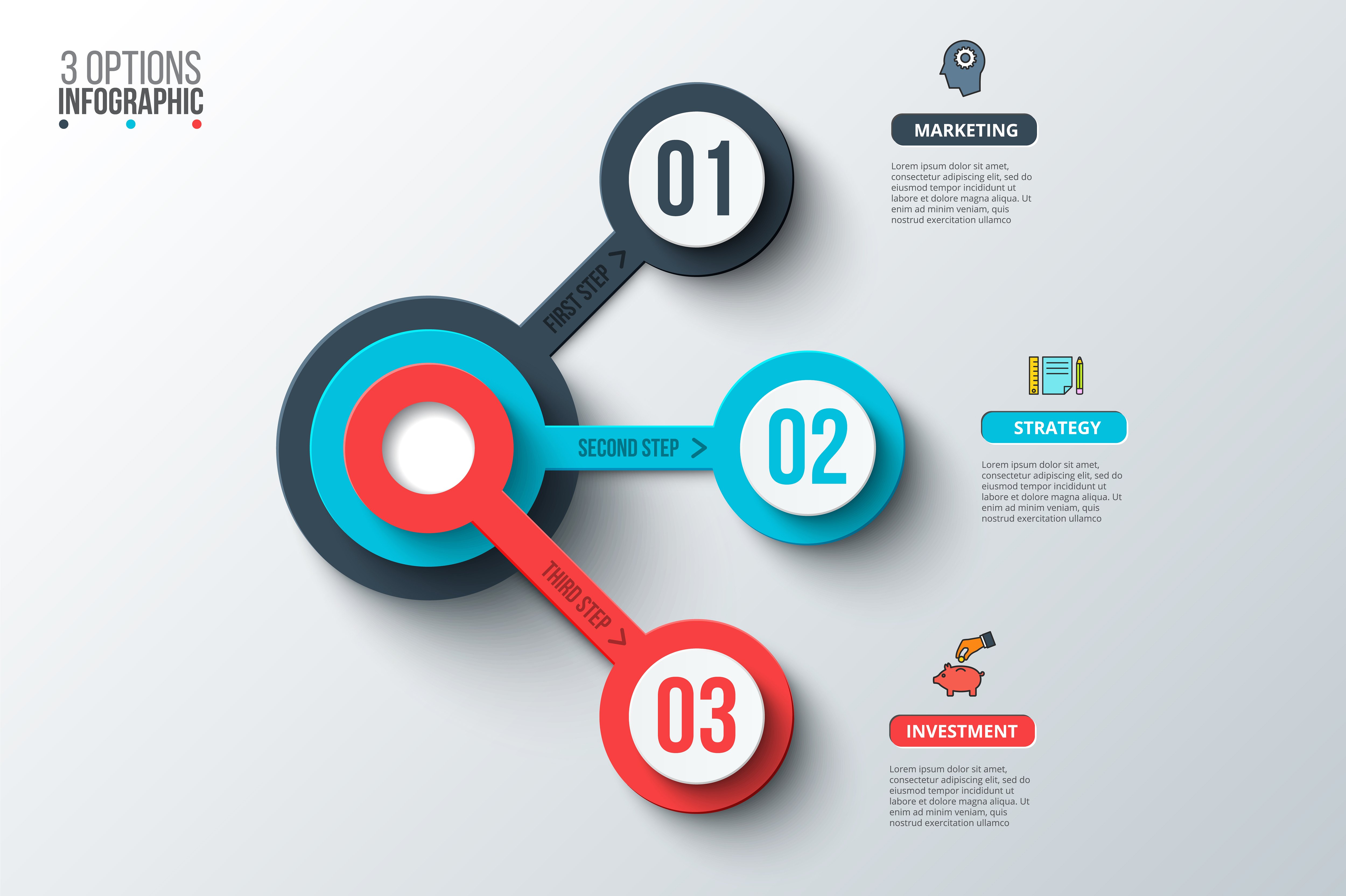 Business infographic diagrams