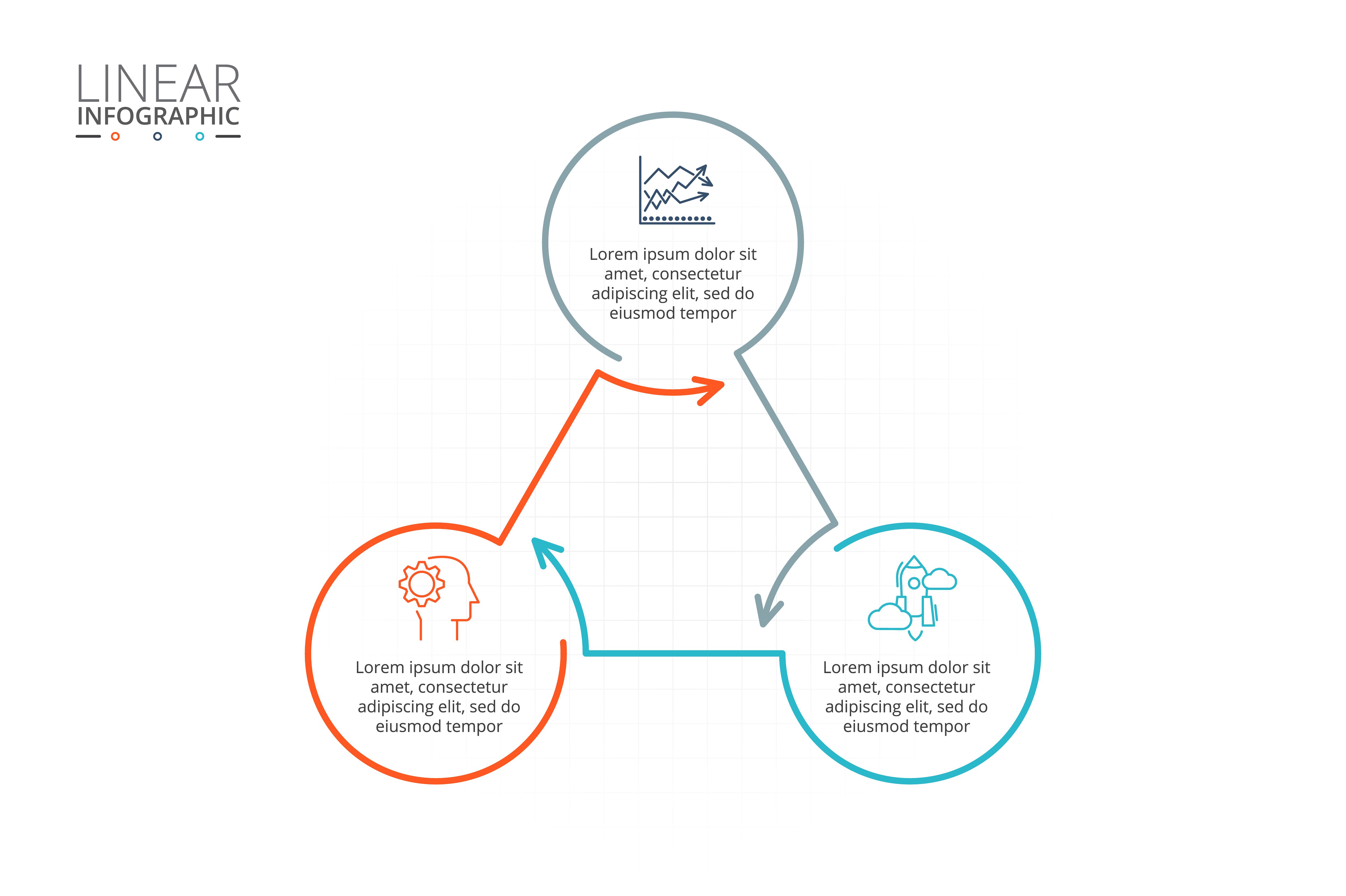 Linear elements for infographi