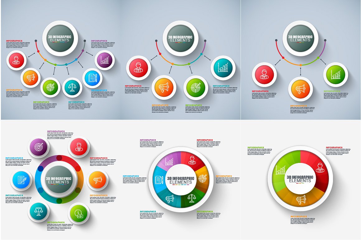 Pack Infographic Elements