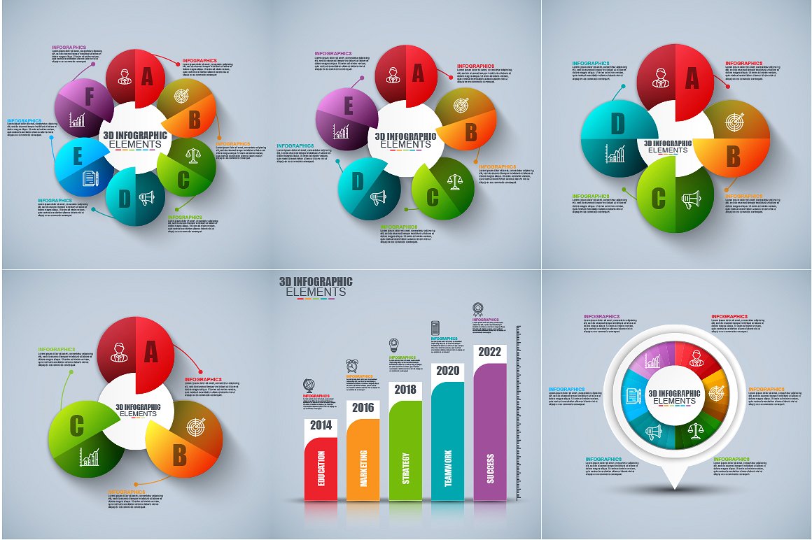 Pack Infographic Elements