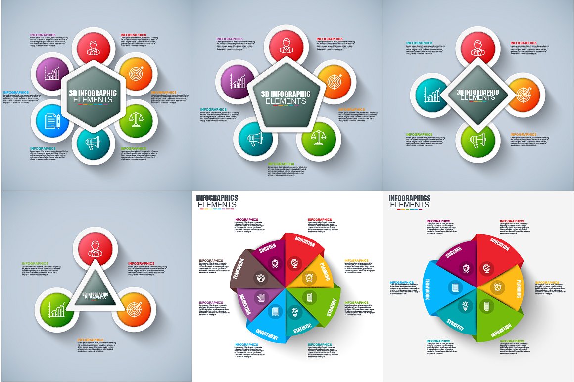 Pack Infographic Elements