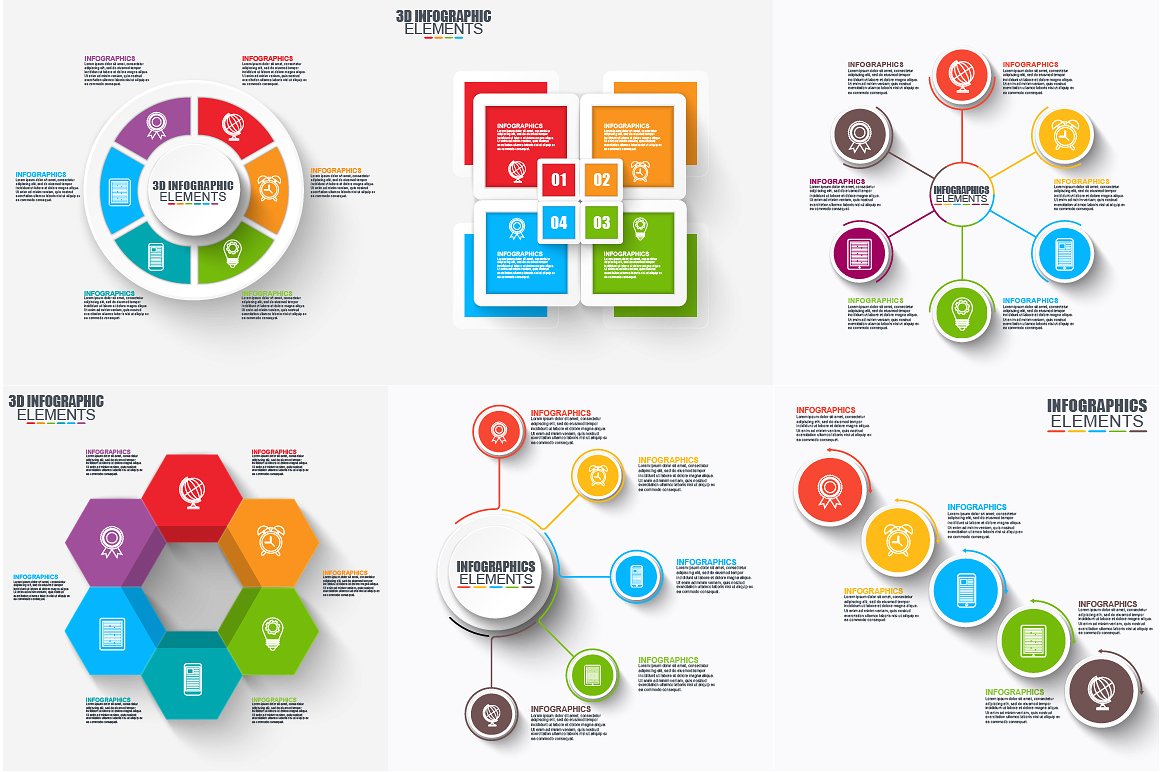 Pack Infographic Elements