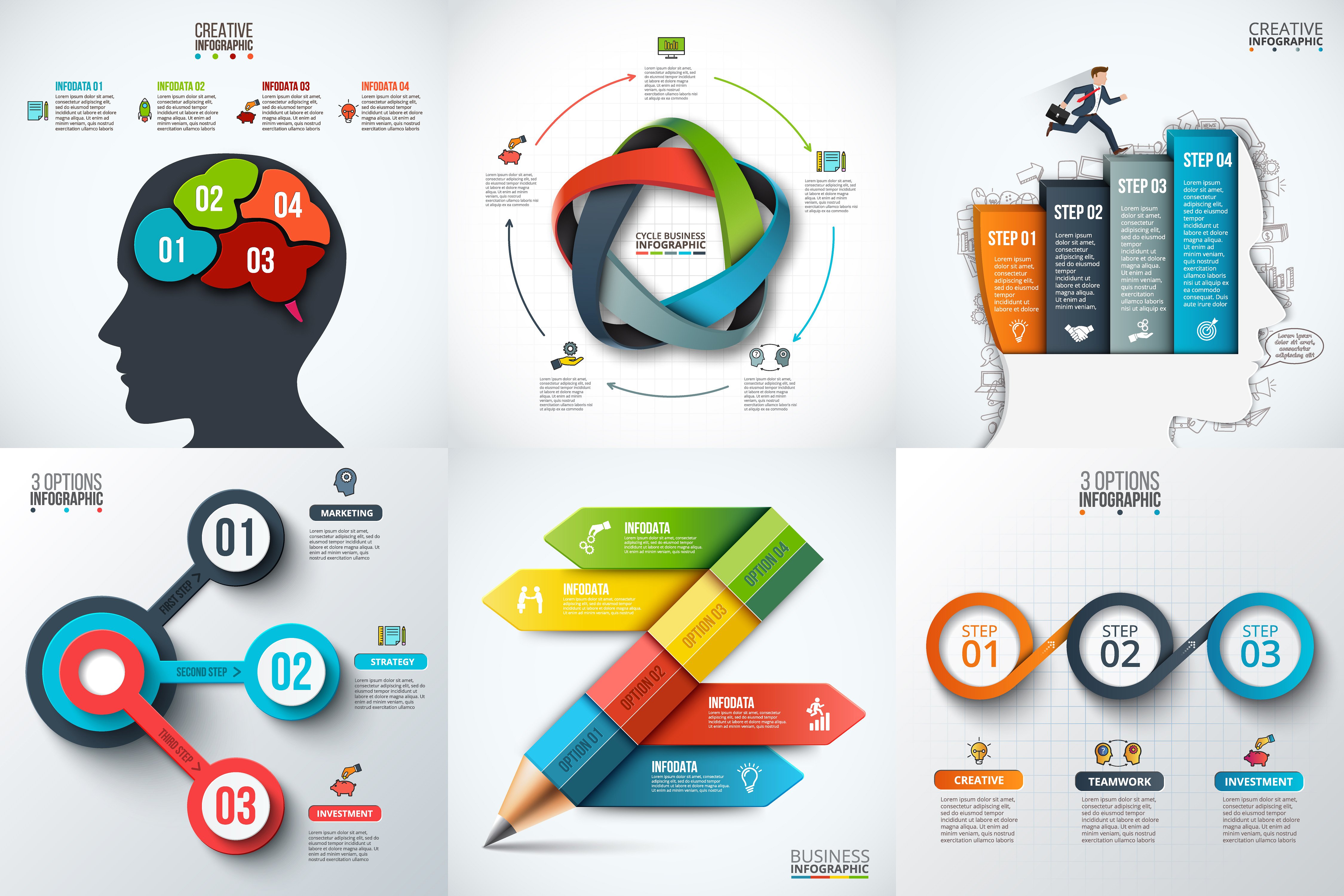 Infographic elements bundle v.