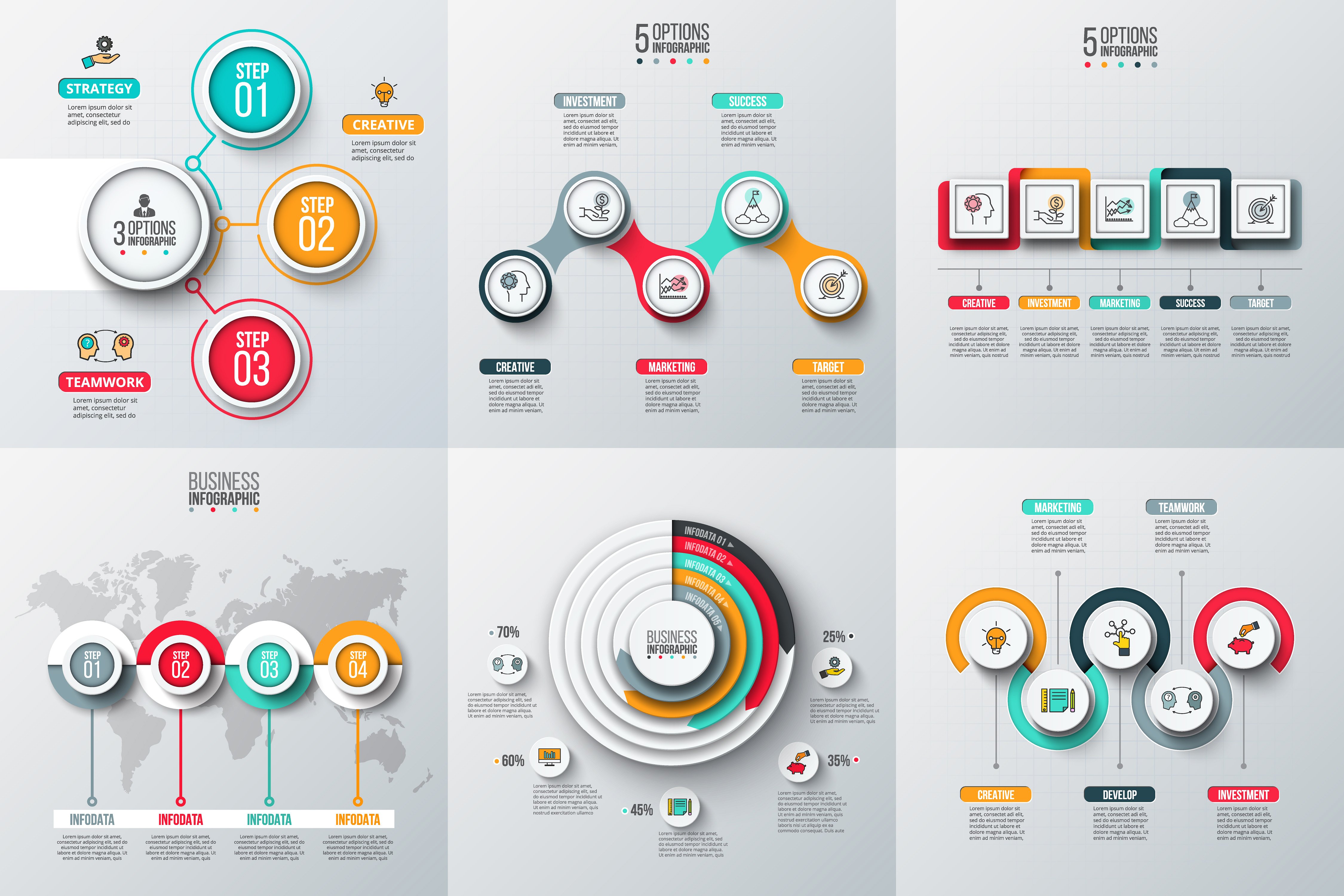 Infographic elements bundle v.