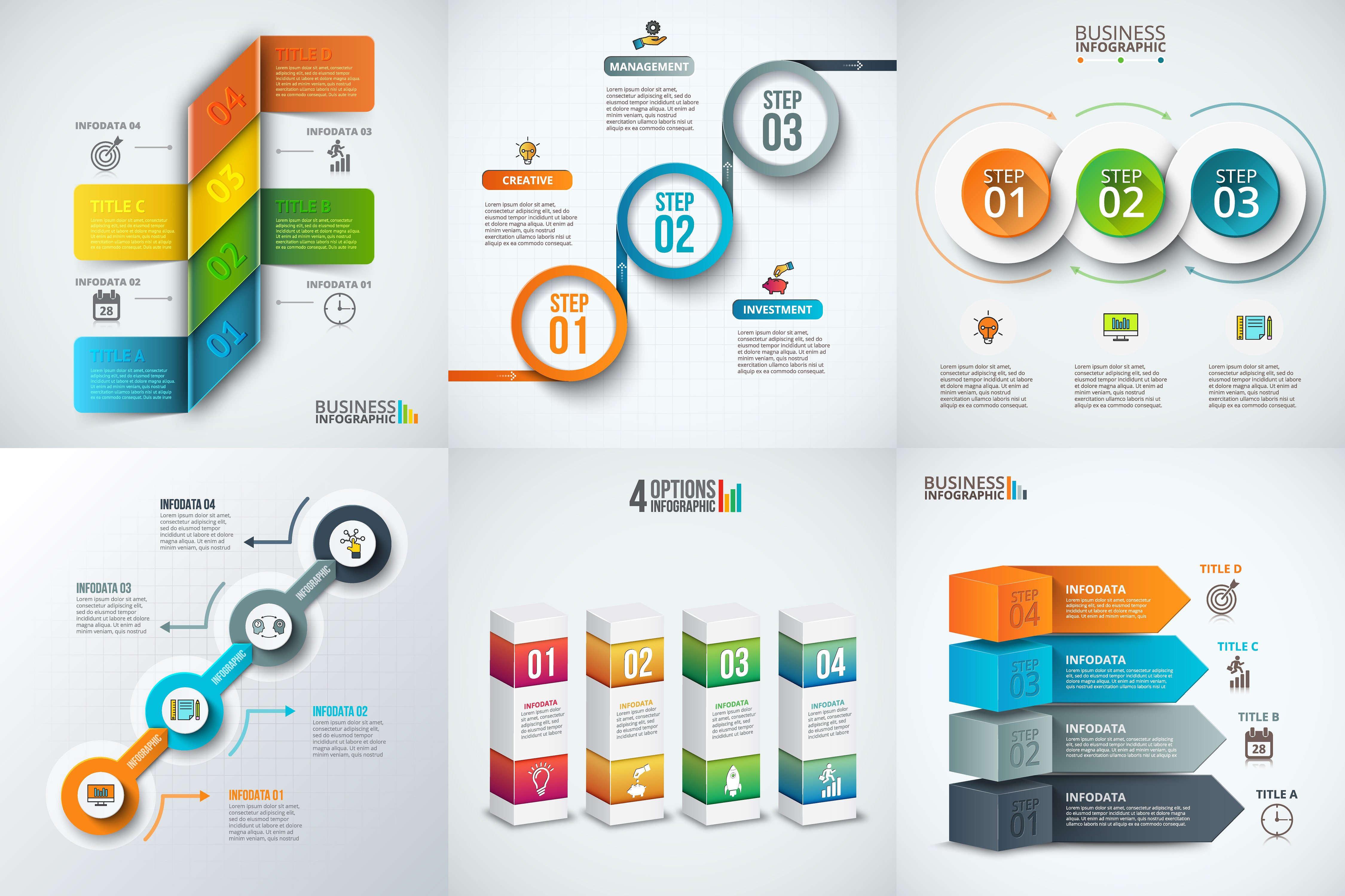 Infographic elements bundle v.