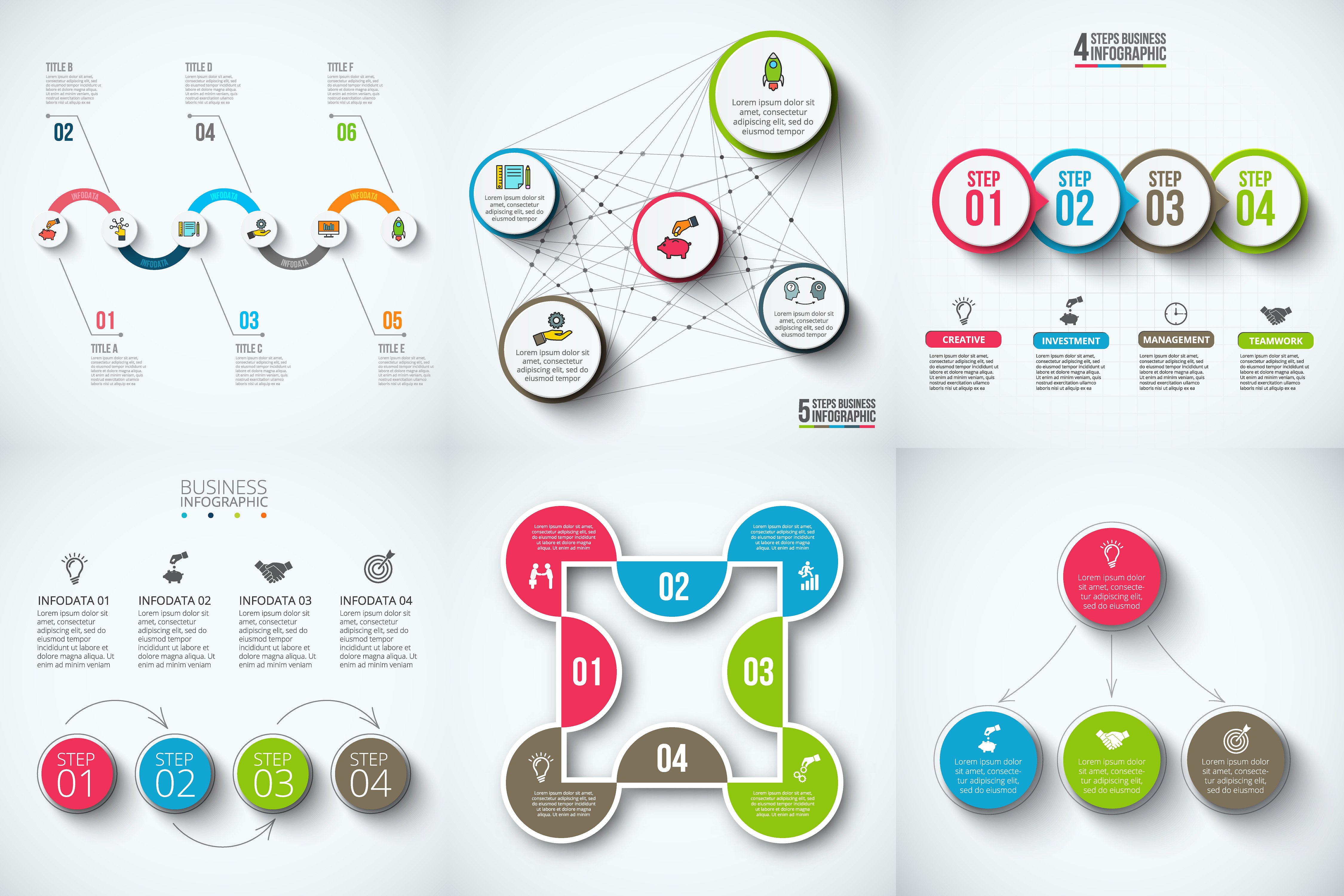 Infographic elements bundle v.