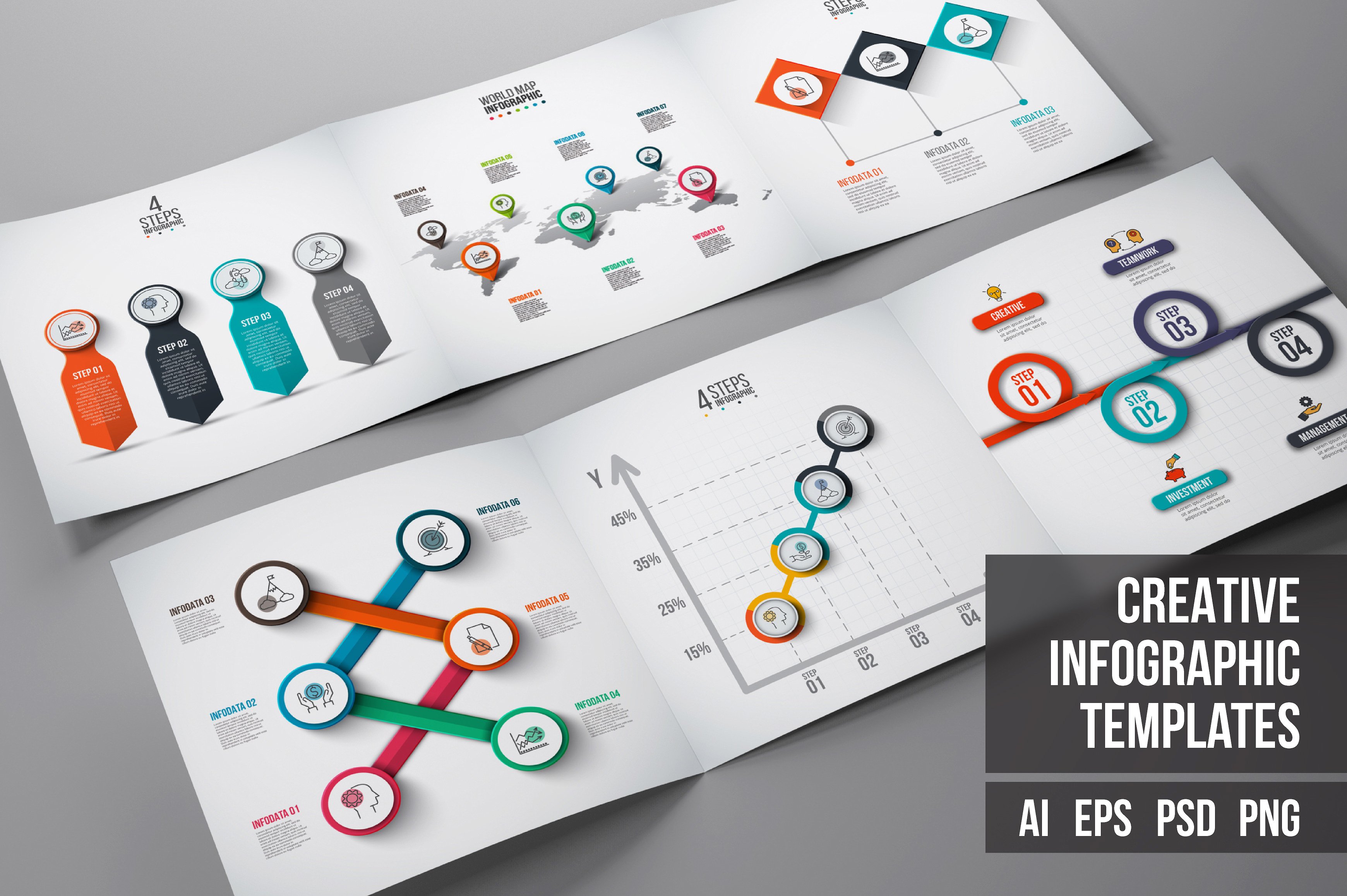 Business infographic diagrams