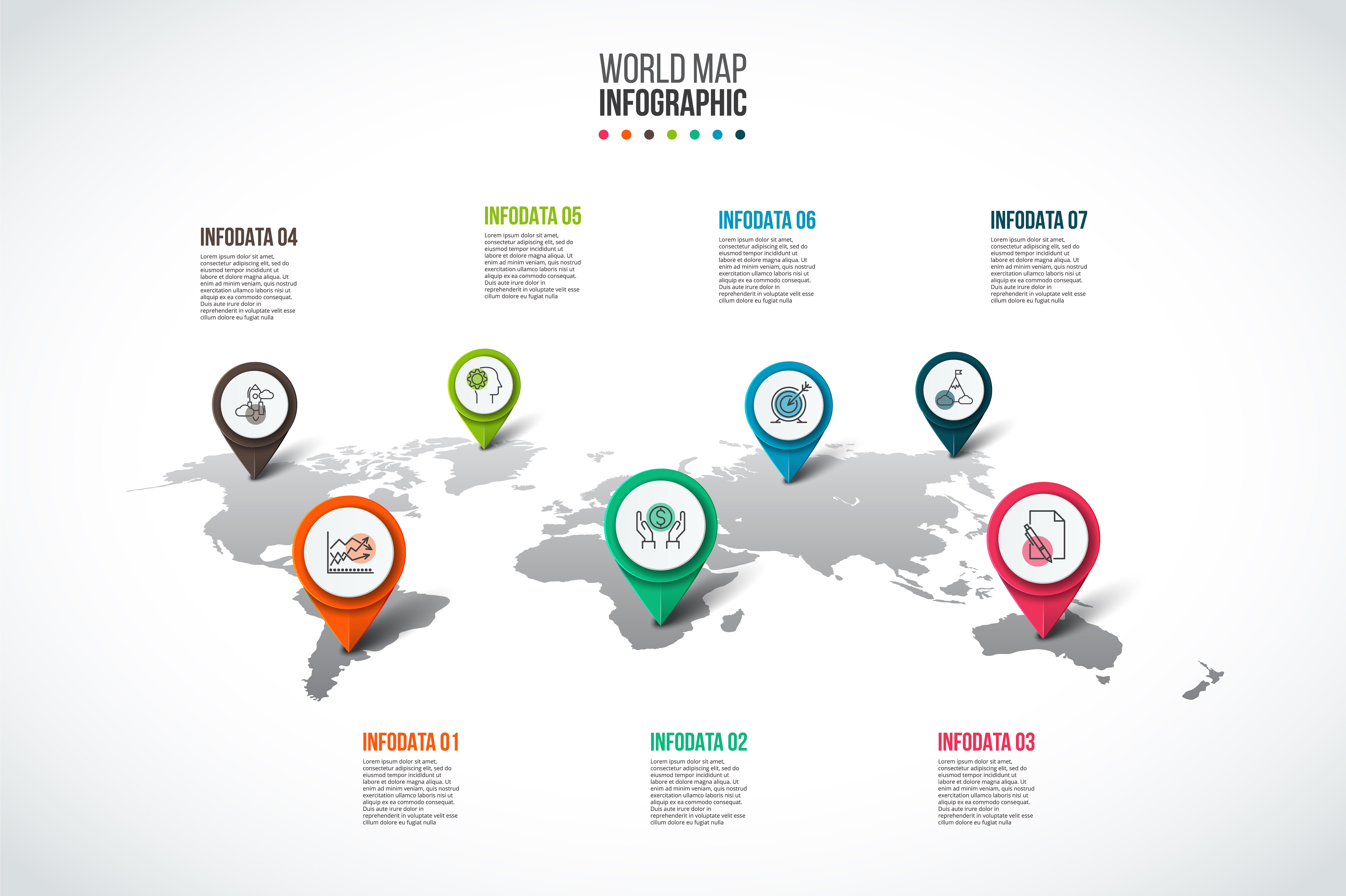 Business infographic diagrams