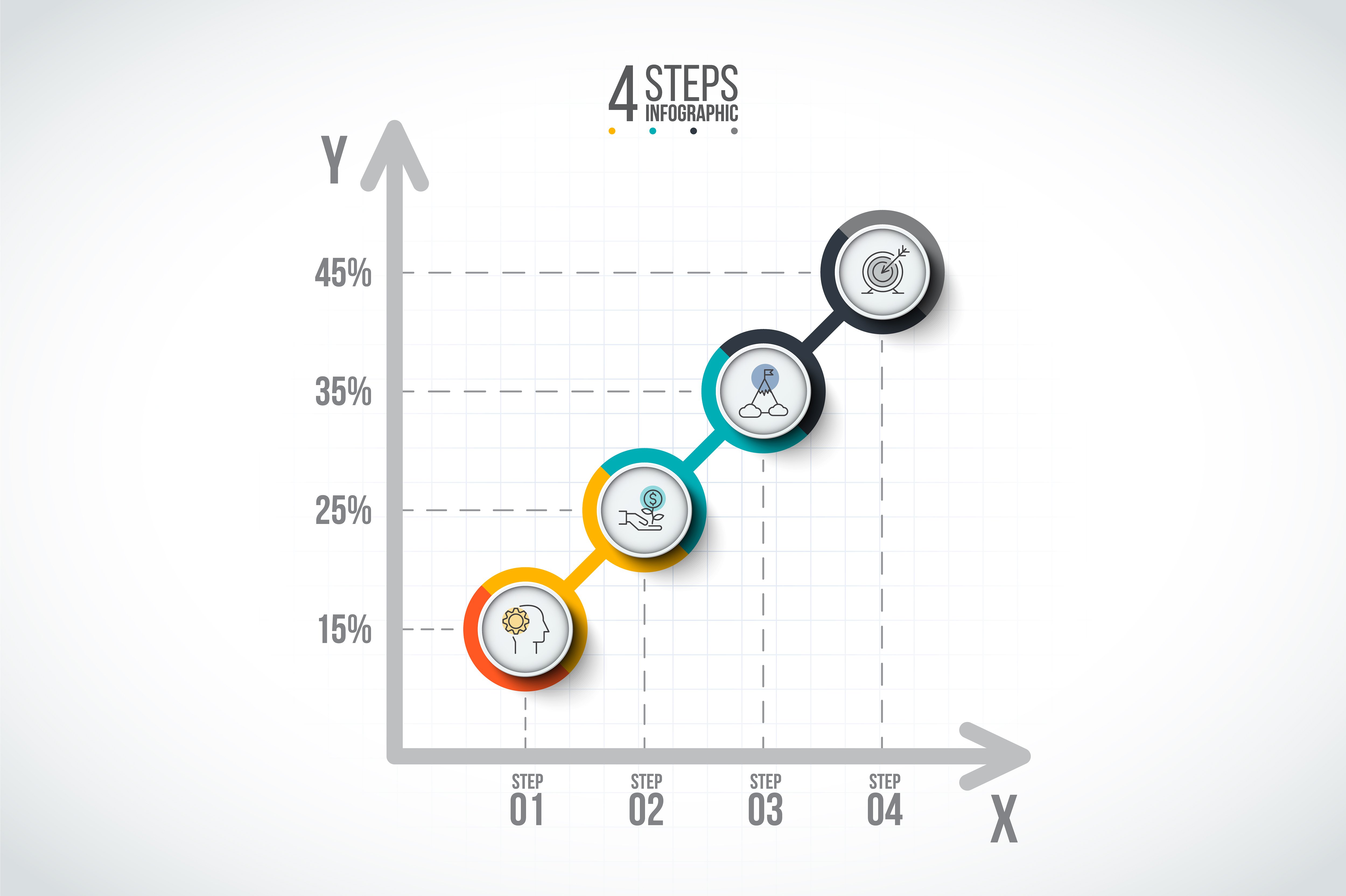 Business infographic diagrams