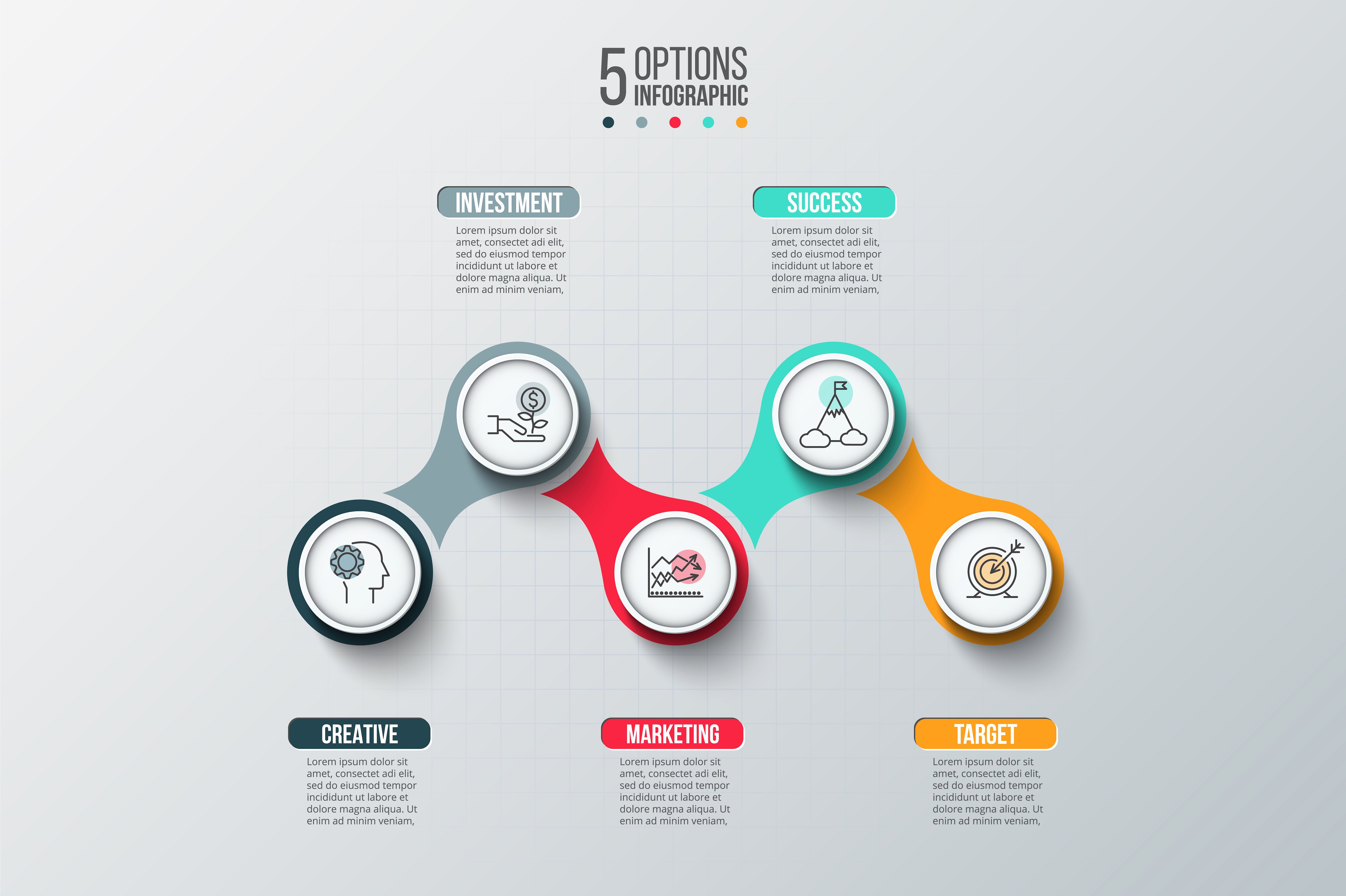 Business infographic diagrams