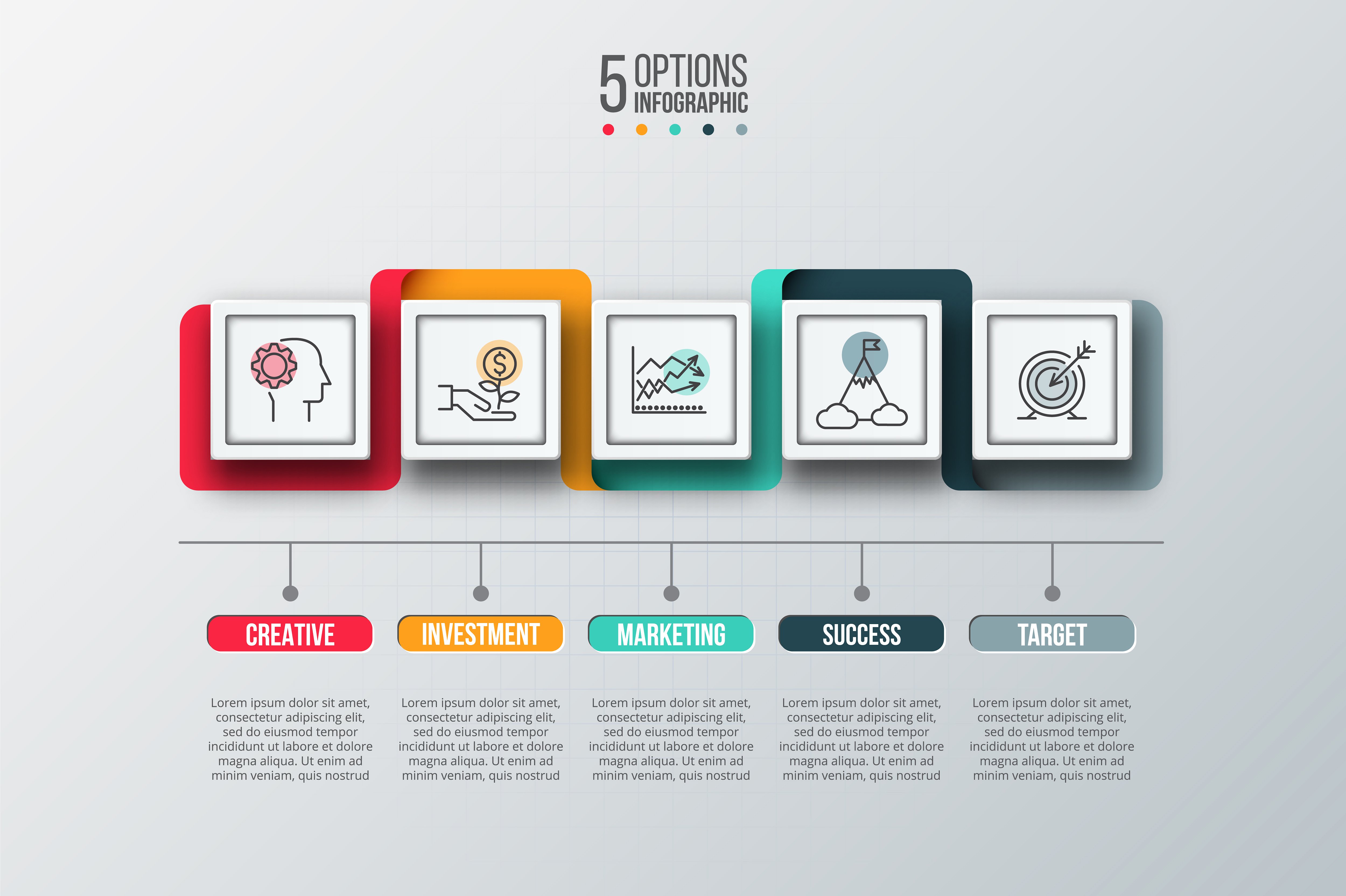 Business infographic diagrams