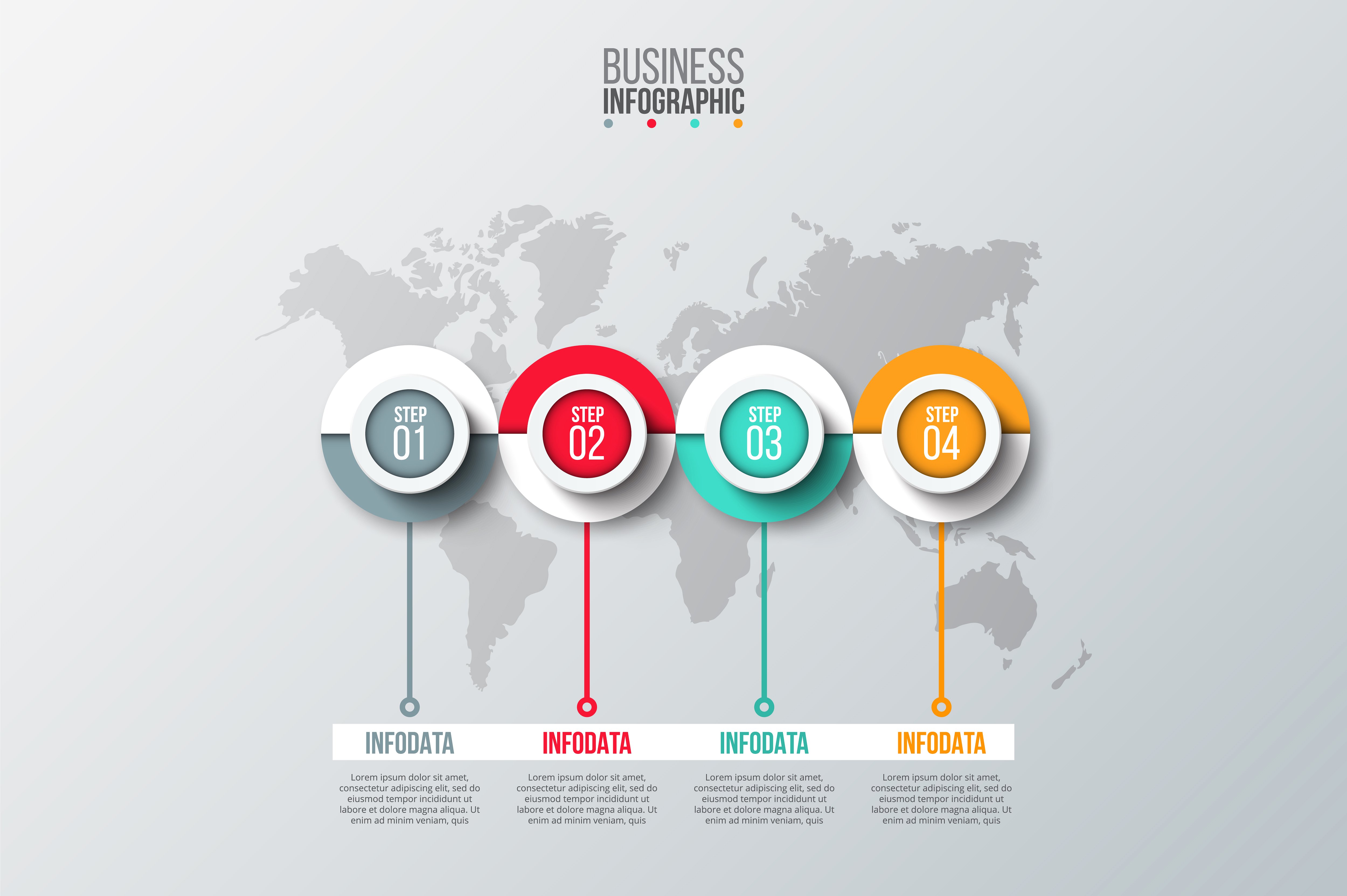 Business infographic diagrams