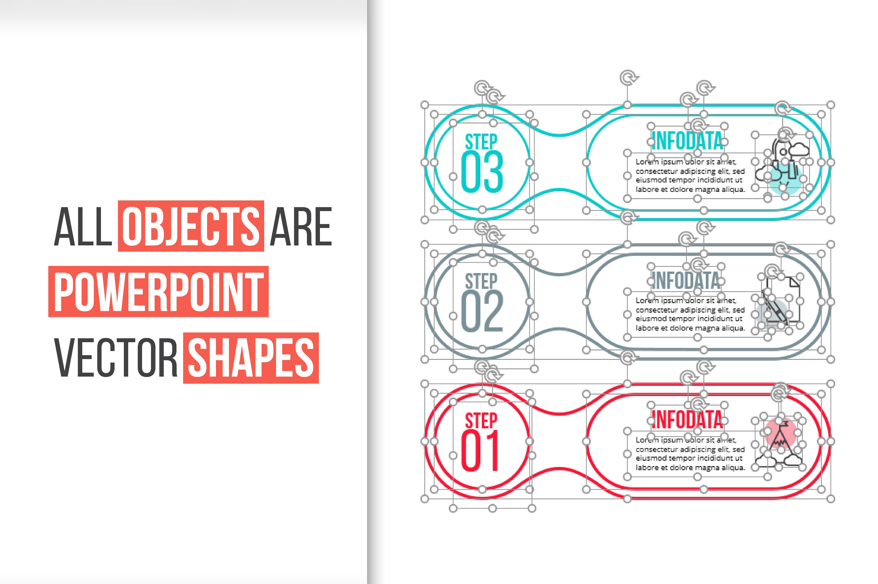 Linear elements for infographi