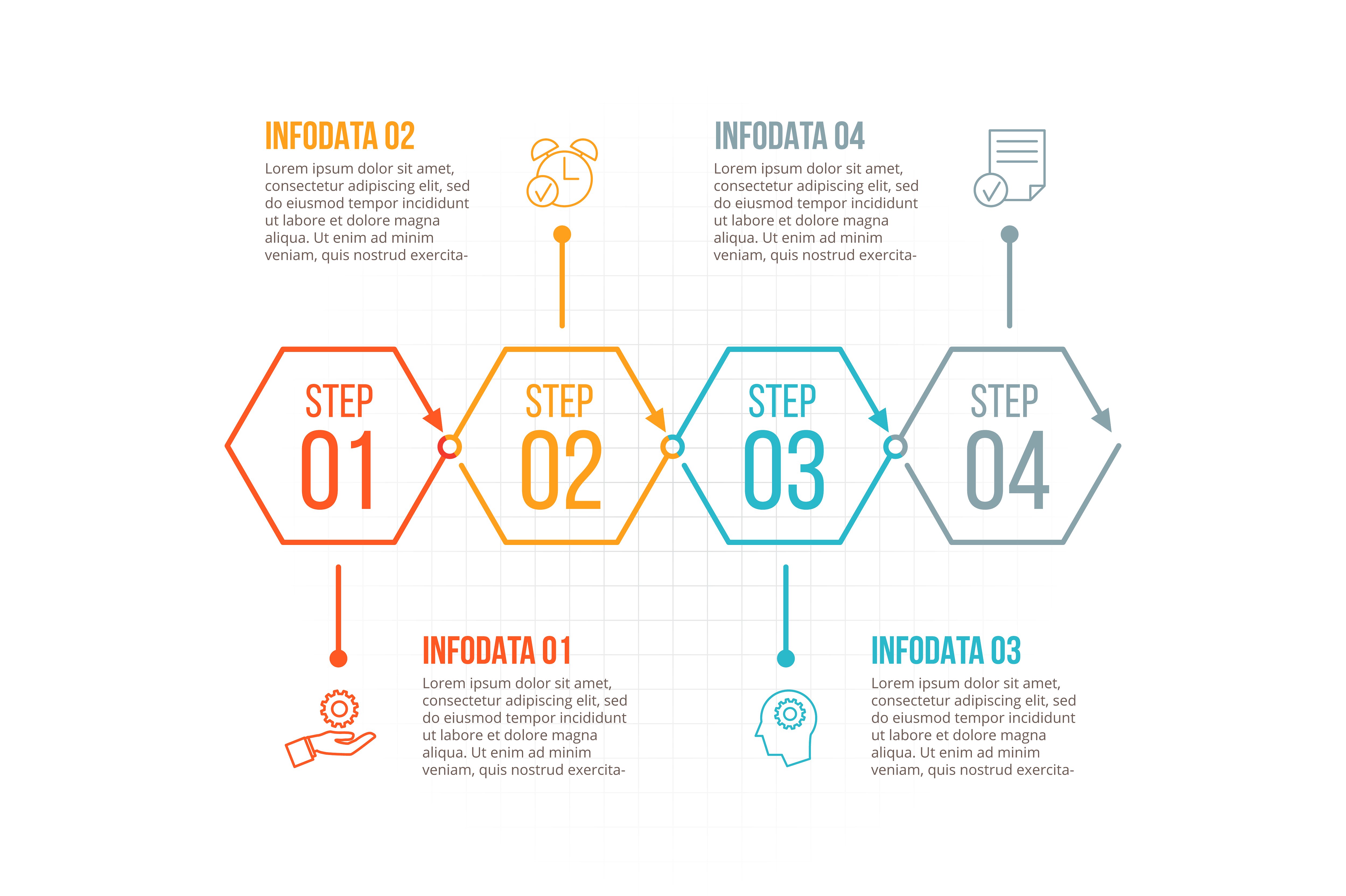 Linear elements for infographi