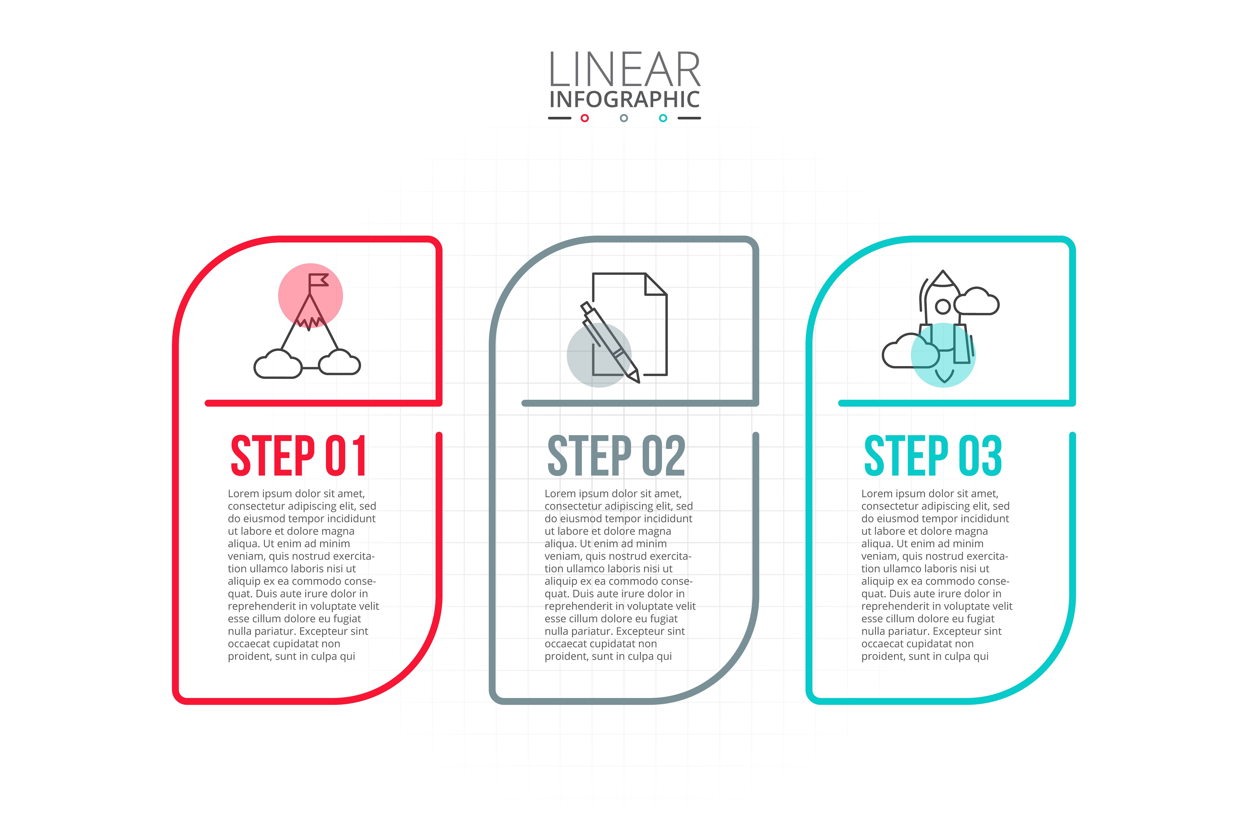 Linear elements for infographi