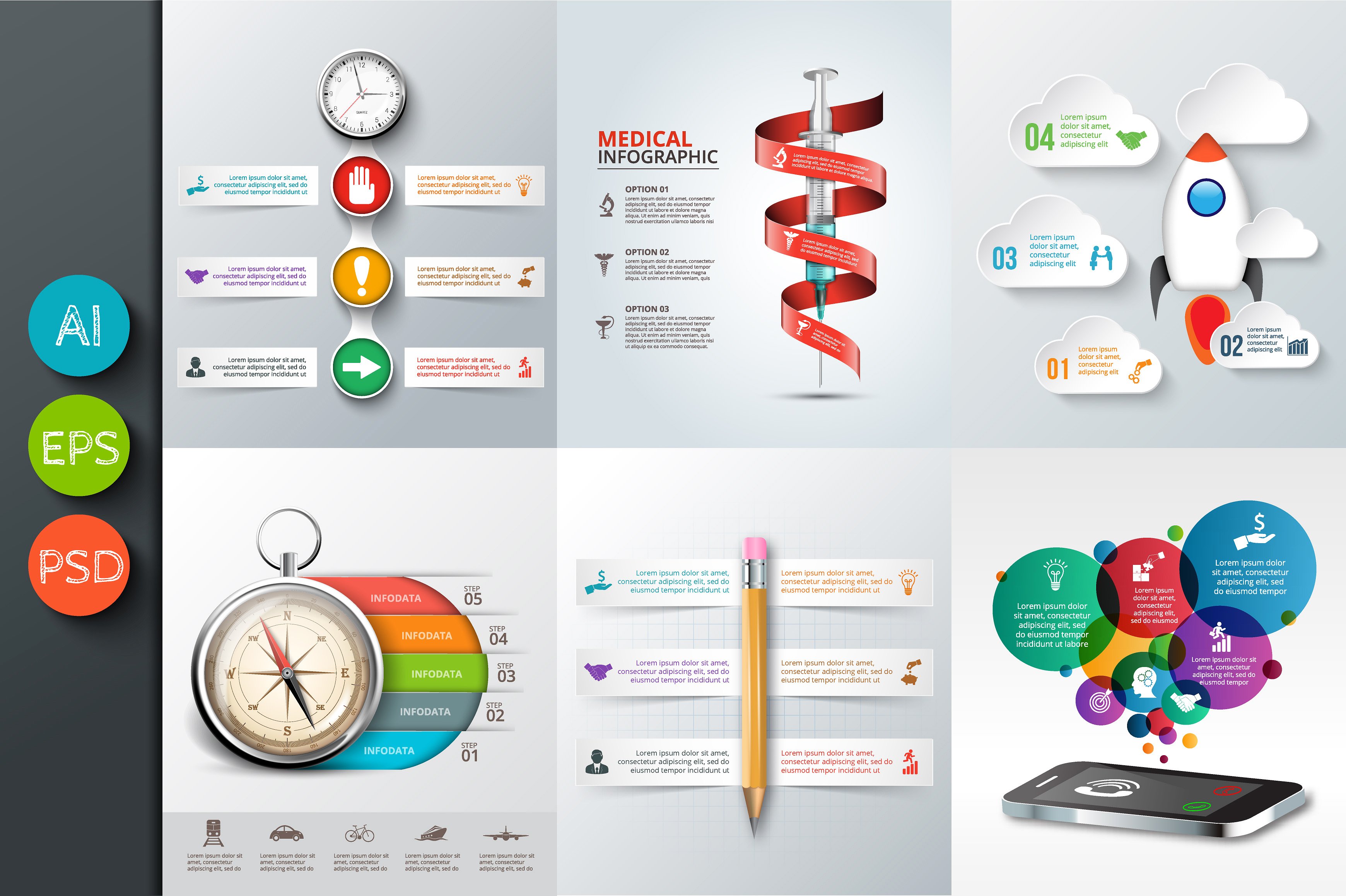 Business infographic templates