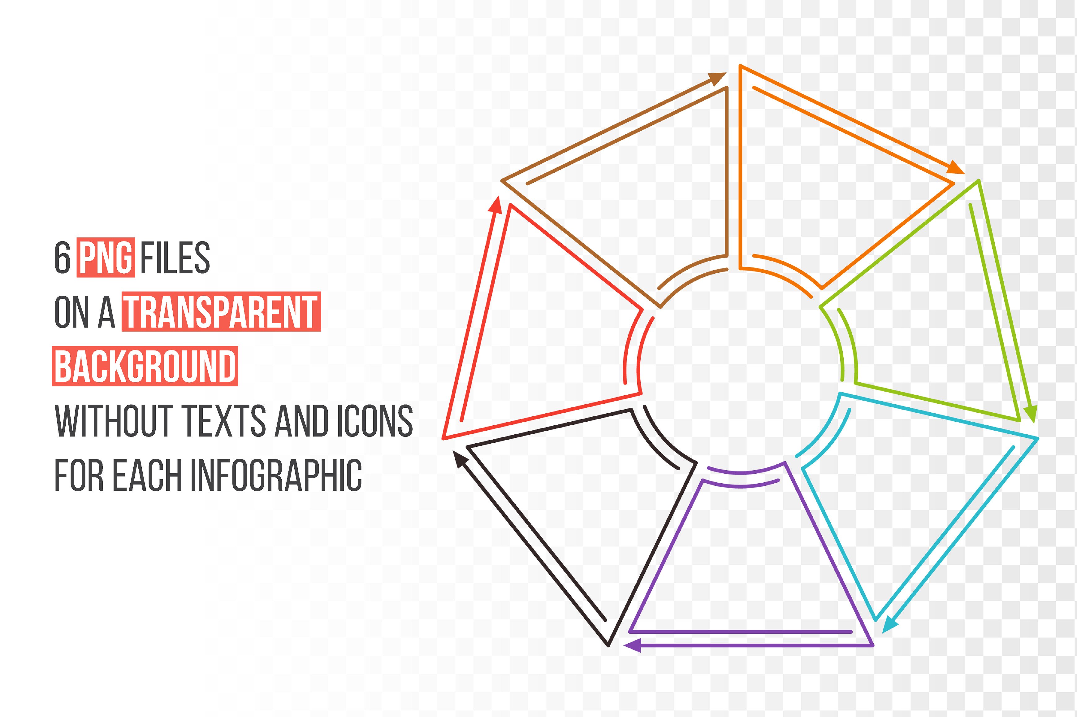 Line flat elements for infogra