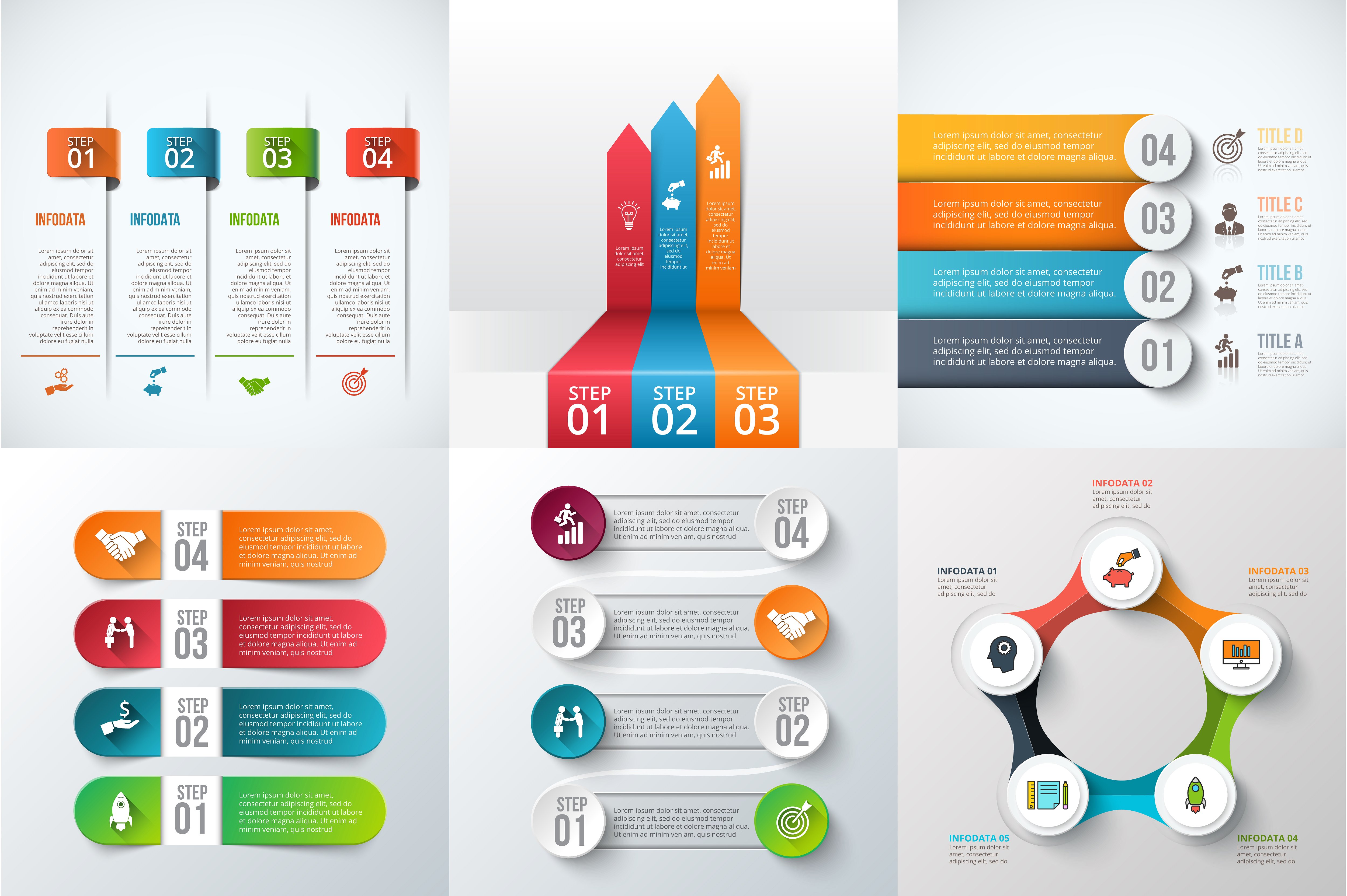 Infographic elements bundle v.