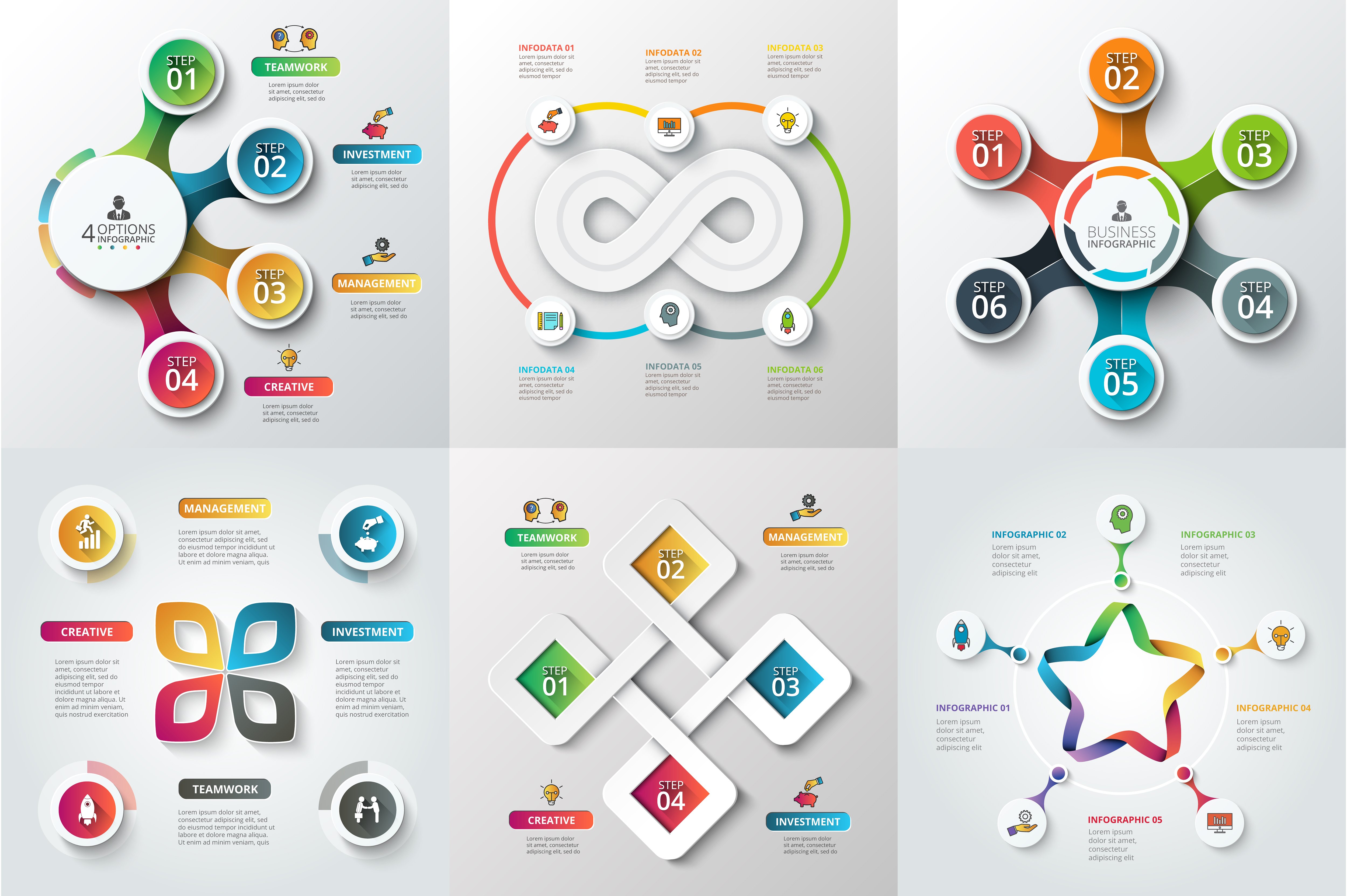 Infographic elements bundle v.