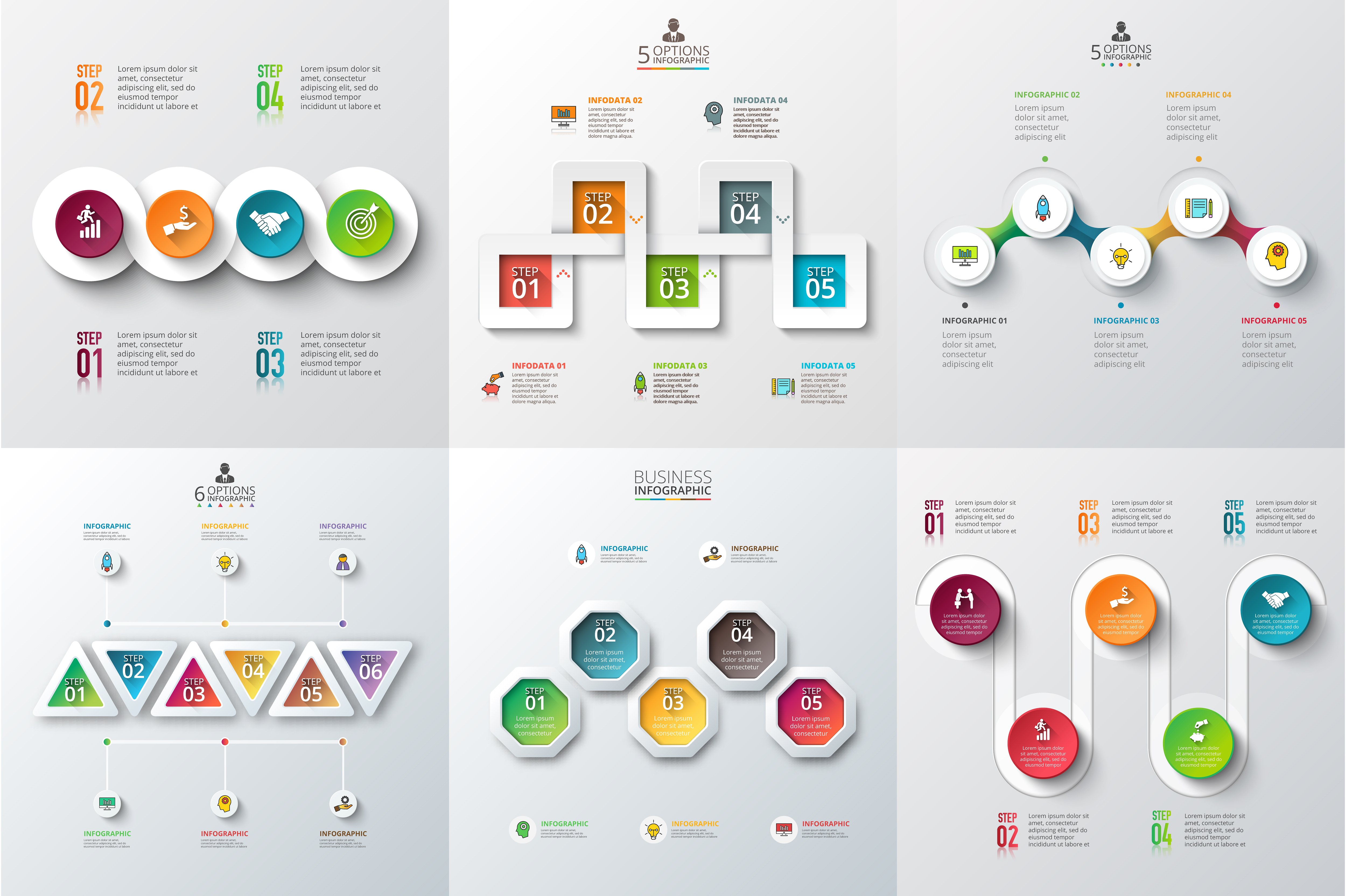 Infographic elements bundle v.