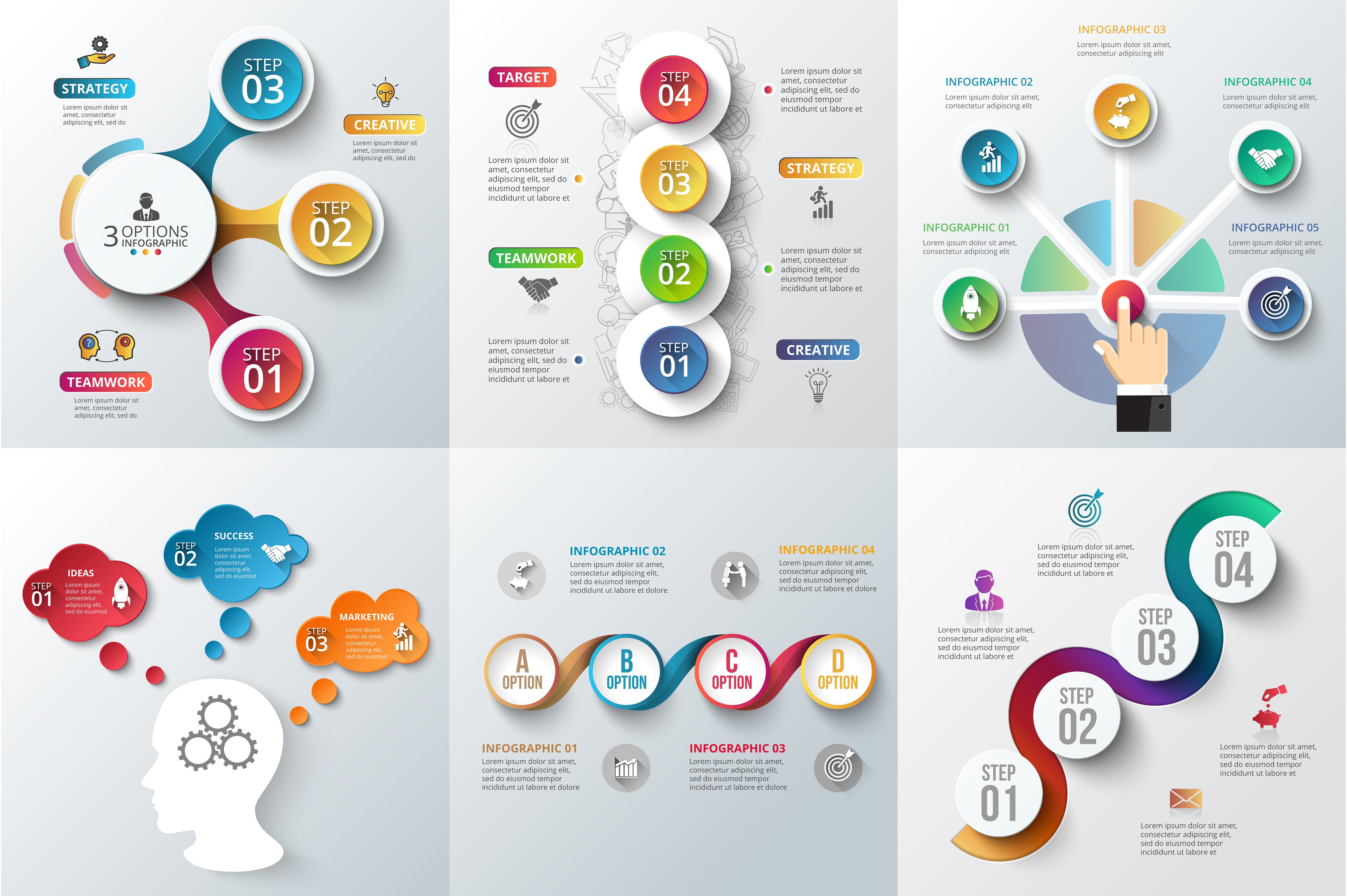 Infographic elements bundle v.