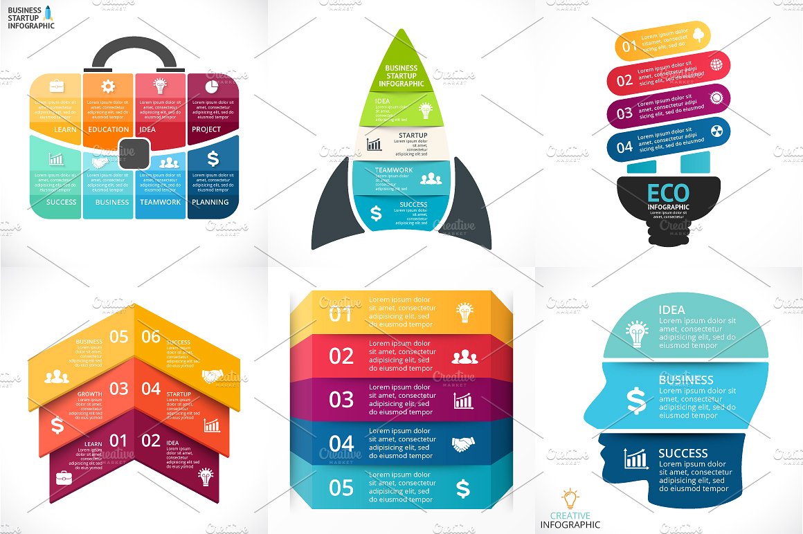 Creative Infographics. PSD Inc