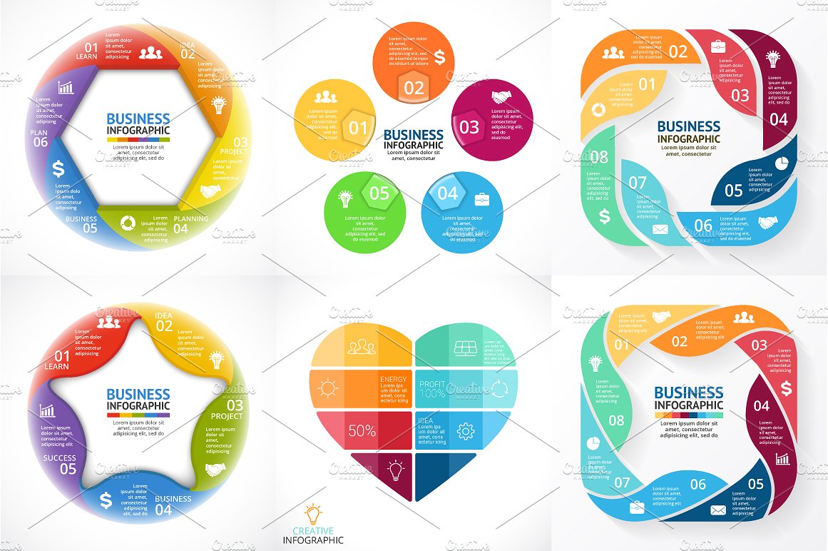 Creative Infographics. PSD Inc