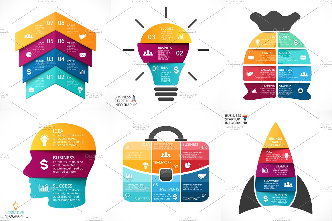 Creative Infographics. PSD Inc