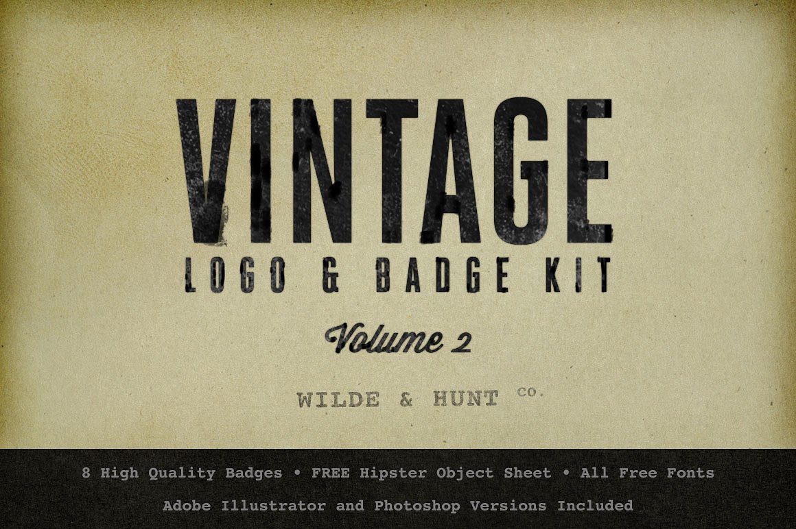复古徽标设计素材Vintage Logo/Badge Kit