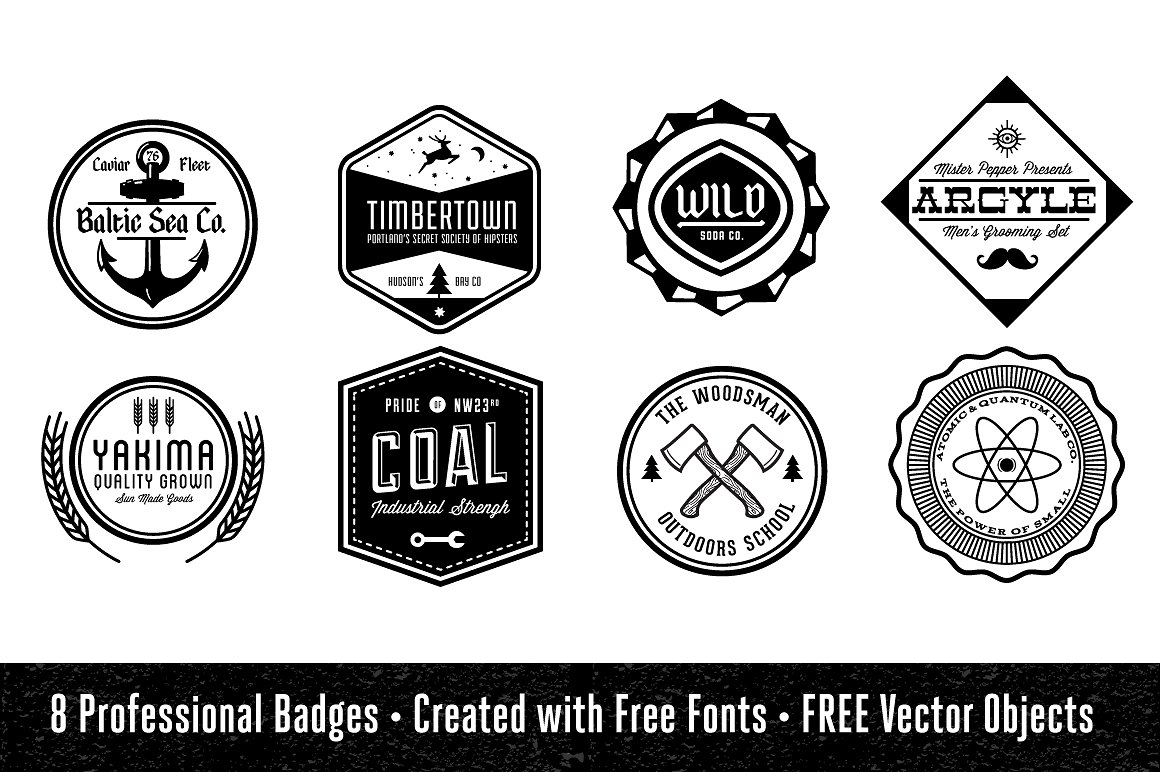 复古徽标设计素材Vintage Logo/Badge Kit