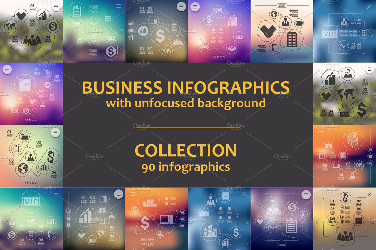 90 BUSINESS INFOGRAPHICS. Coll