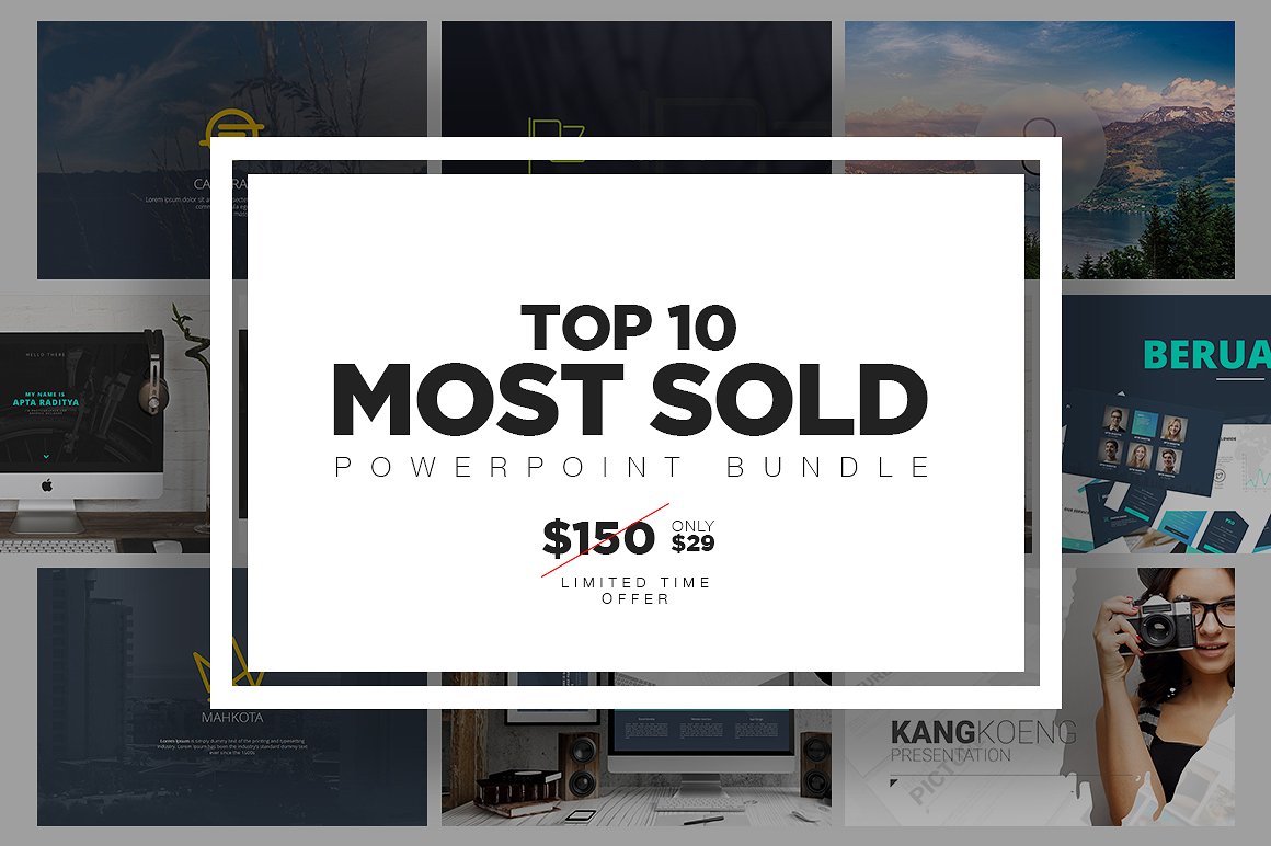 TOP 10 Most Sold PowerPoint Bu