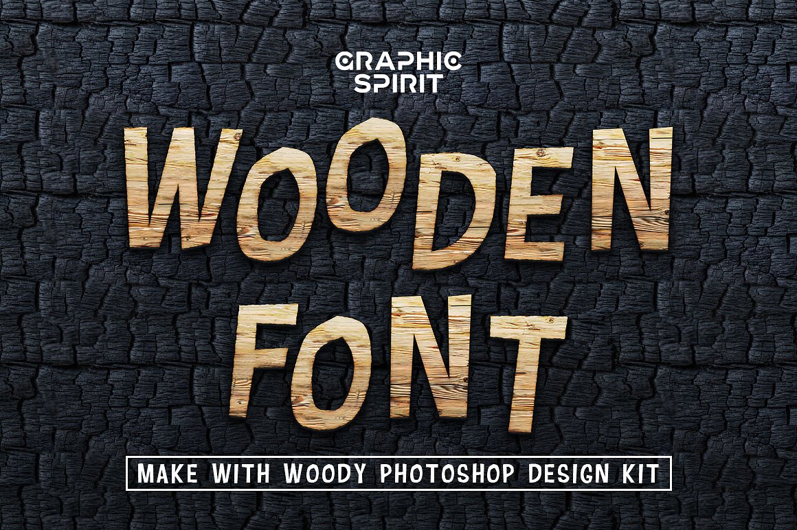 木质字母符号设计素材Wood Texture Alphabe