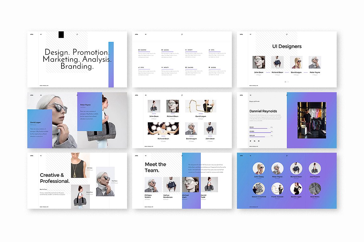 AIDA Powerpoint Template