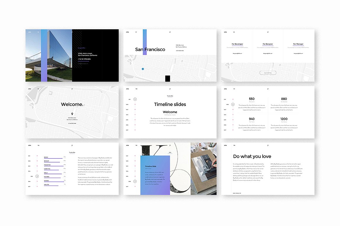 AIDA Powerpoint Template