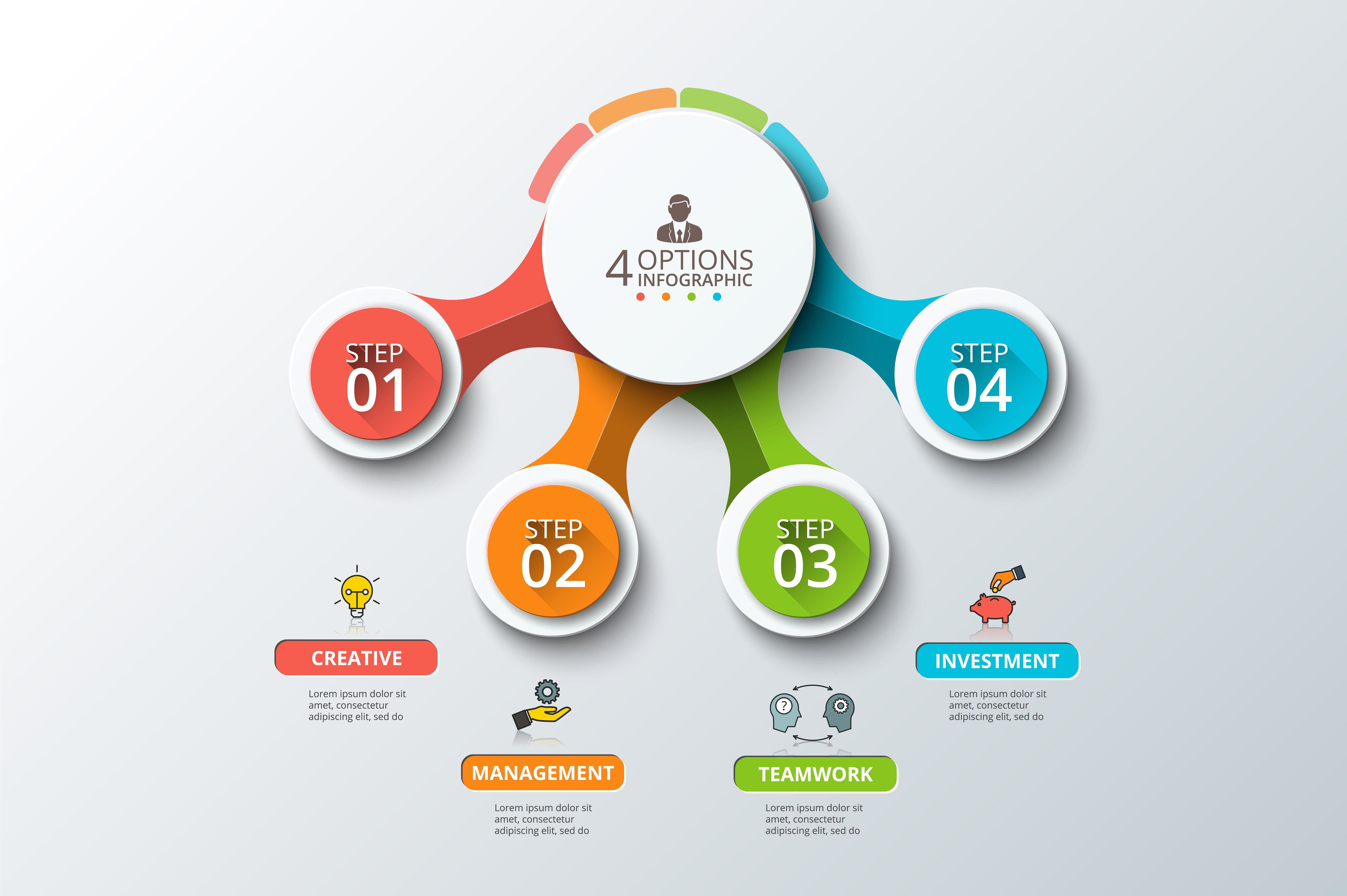 Diagrams for business infograp