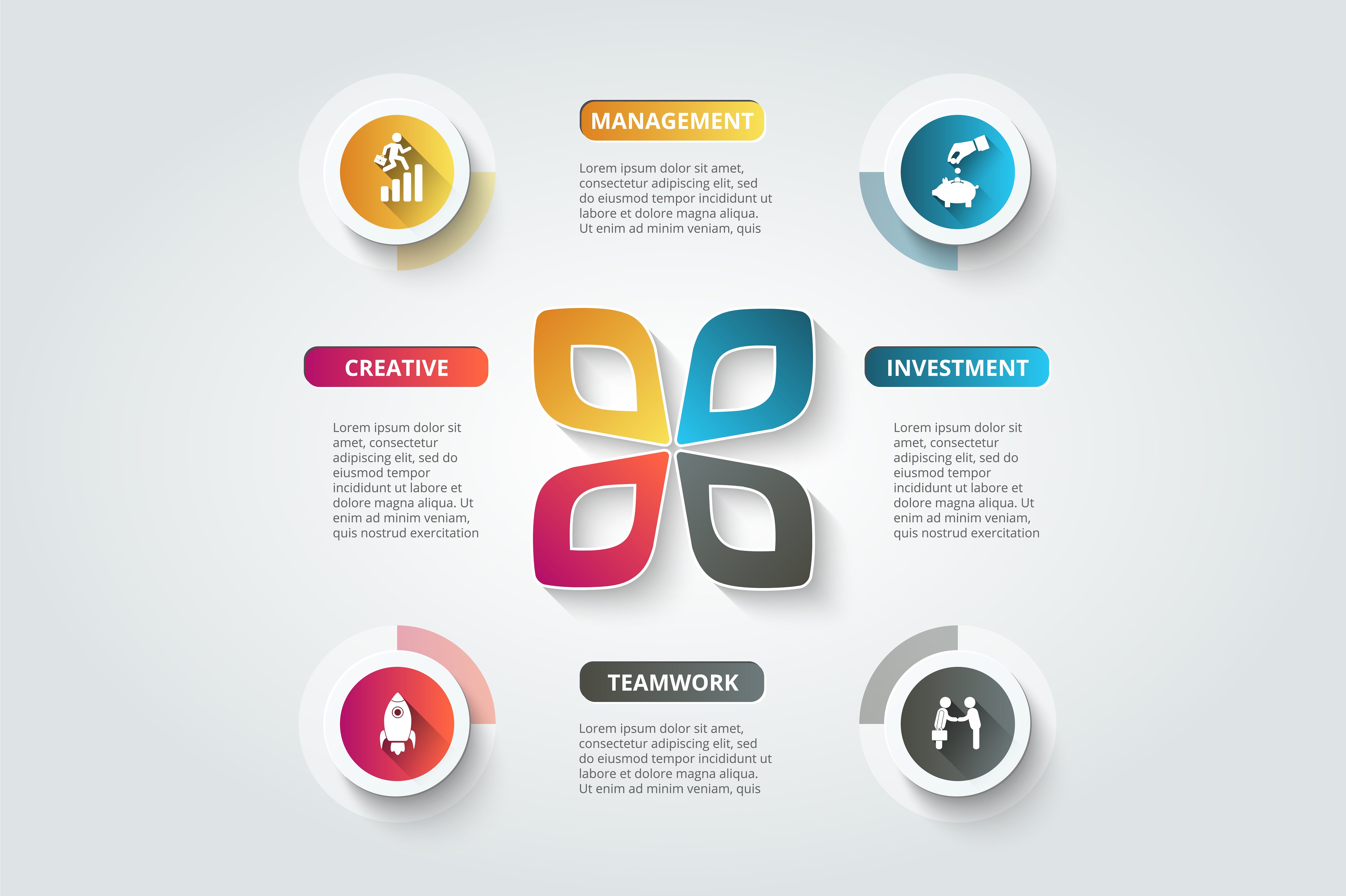 Diagrams for business infograp