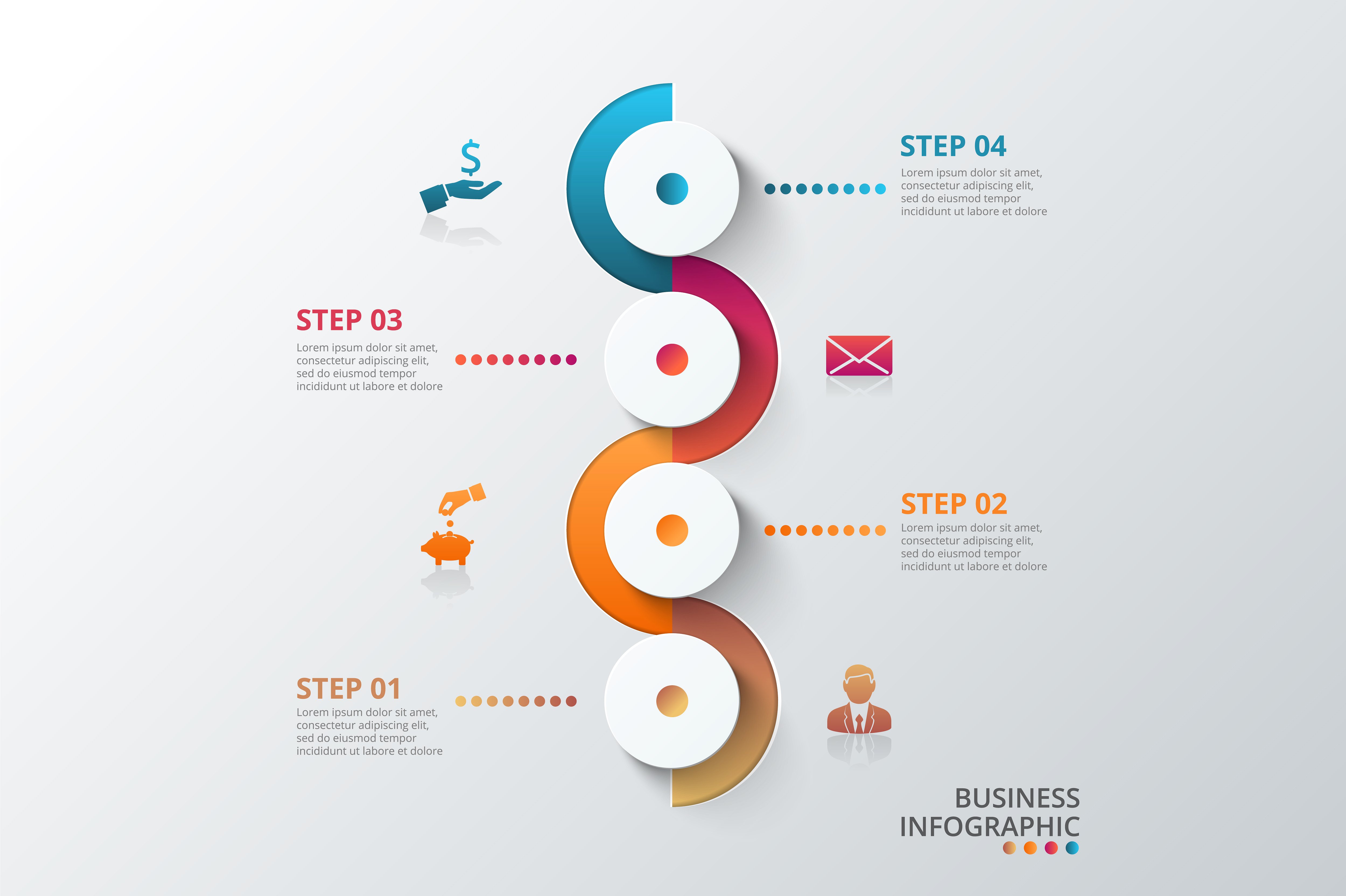 Diagrams for business infograp