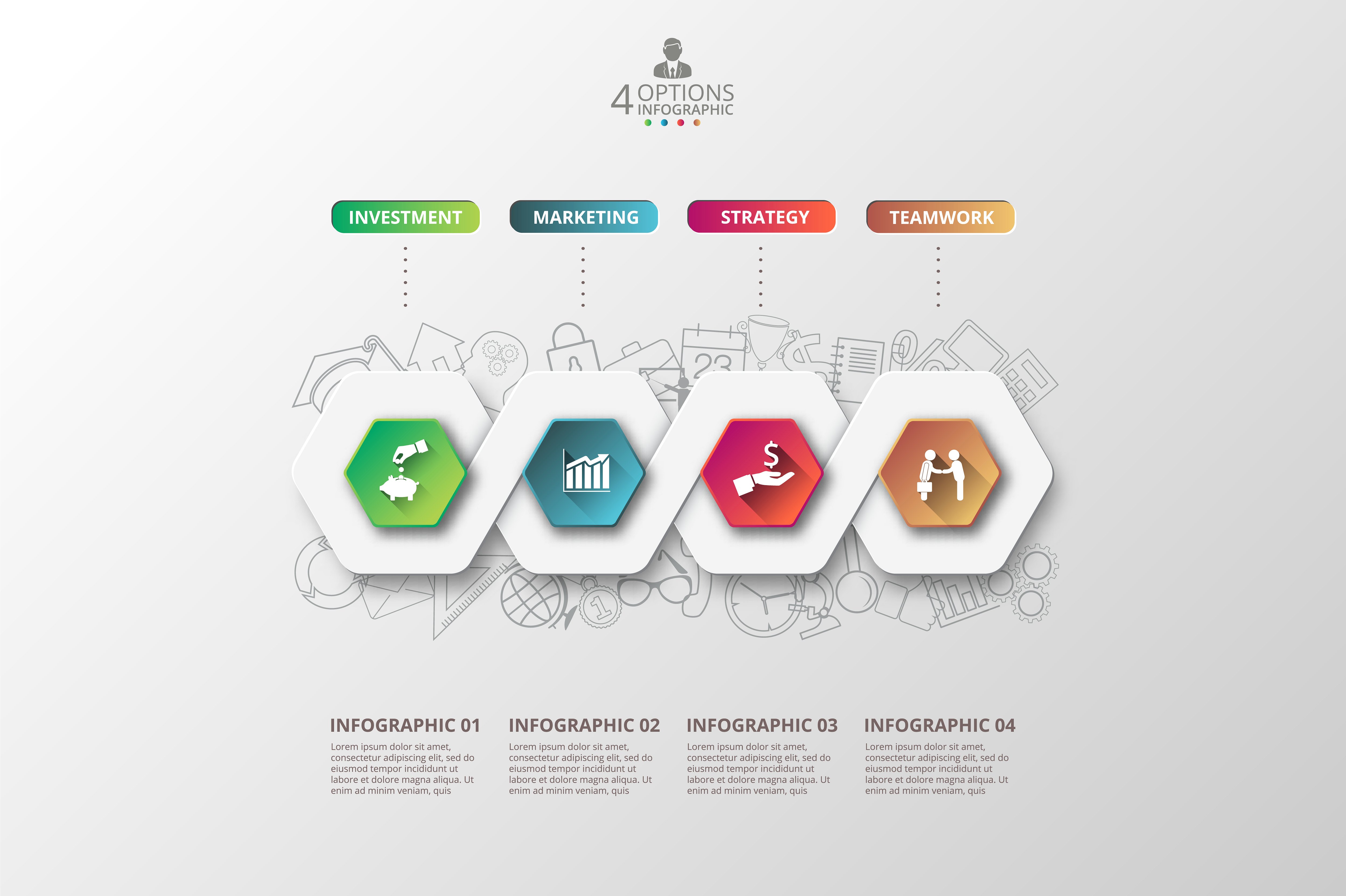 Diagrams for business infograp